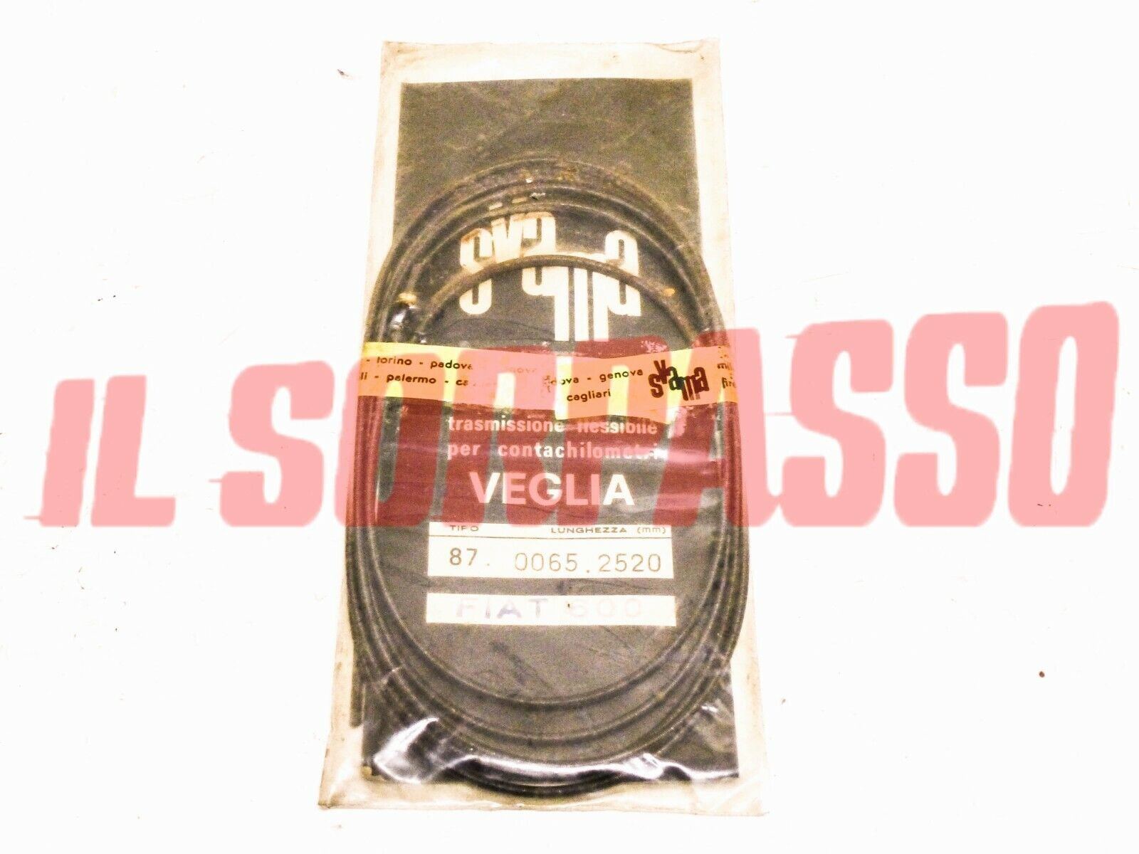 CAVO CORDA FILO CONTACHILOMETRI FIAT 600 LUNGHEZZA 2520 MM ORIGINALE