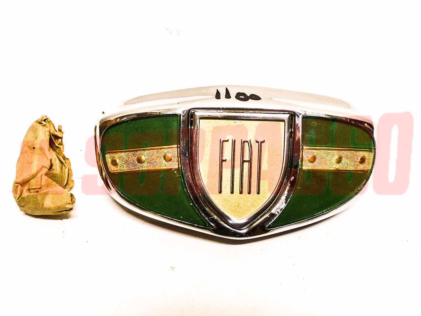 SERRATURA COFANO ANTERIORE CO CHIAVE ABBELLIMENTO ACCESSORIO FIAT 1100 103 ROSSA