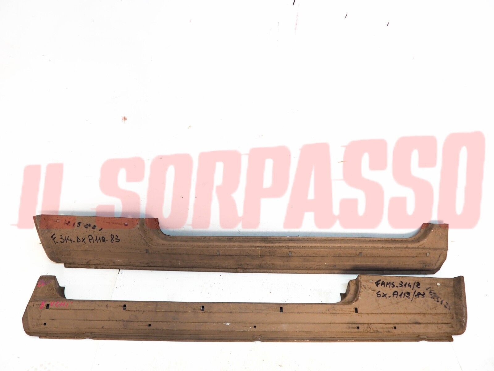 SOTTOPORTA DESTRO + SINISTRO AUTOBIANCHI A112 6 - 7 SERIE + ABARTH ORIGINALI