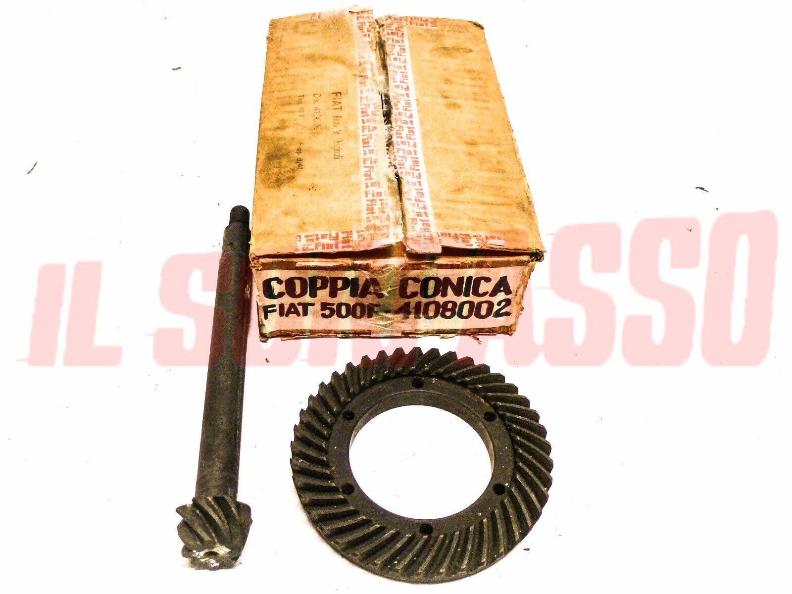 COPPIA CONICA FIAT 500 F - AUTOBIANCHI BIANCHINA BERLINA CABRIO 8/41 ORIGINALE