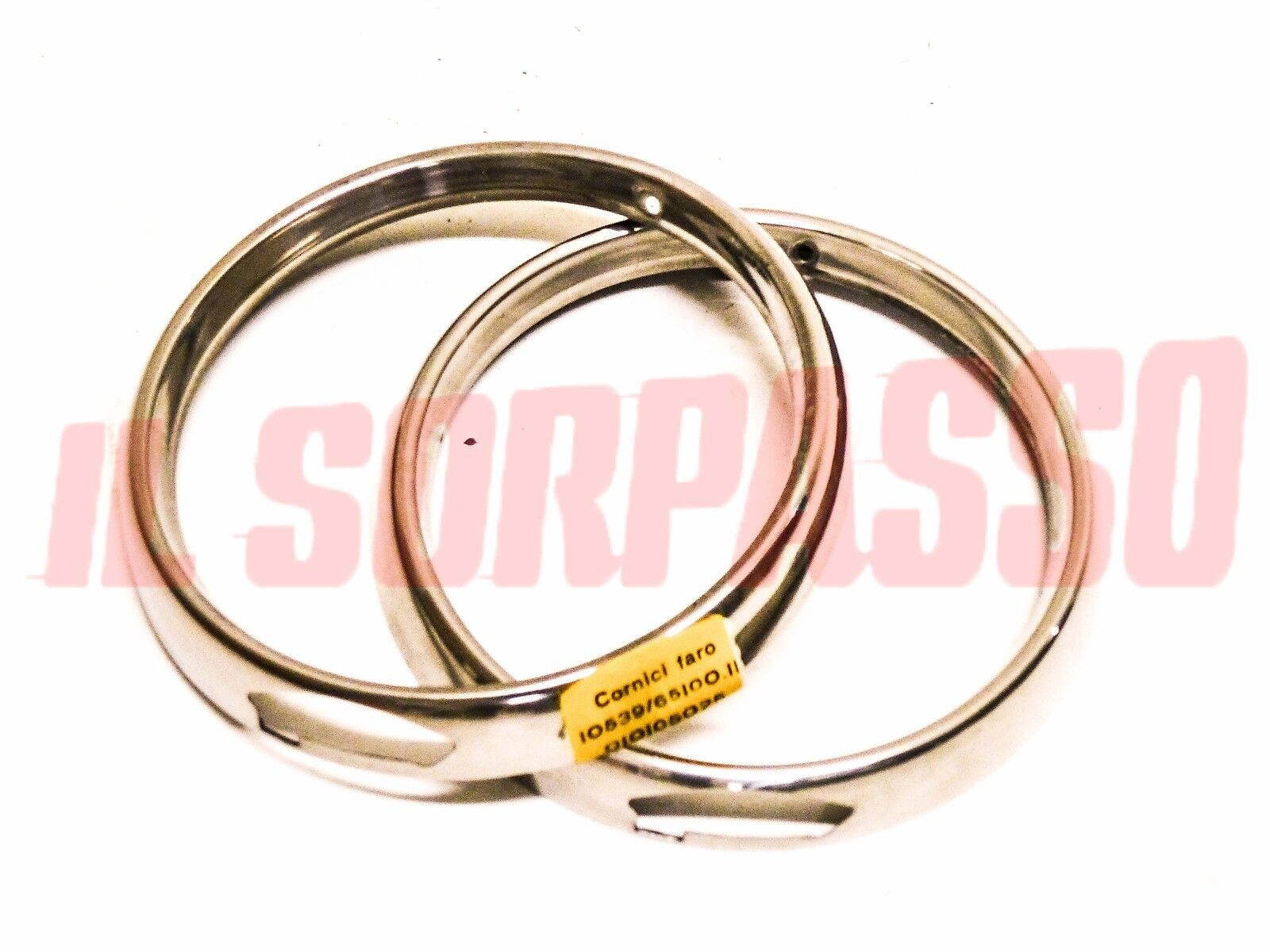 CORNICI CERCHI FARO ALFA ROMEO GIULIA SUPER 1300 CON REGOLAZIONE FARI ORIGINALI