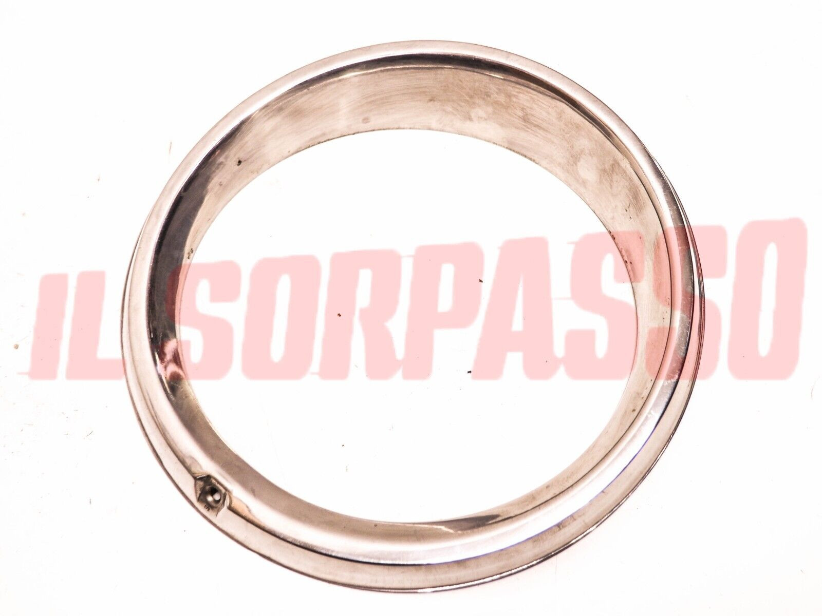 CERCHIO CORNICE FARO SINISTRA ACCIAIO INOX AUTOBIANCHI A112 ABARTH 1 SERIE