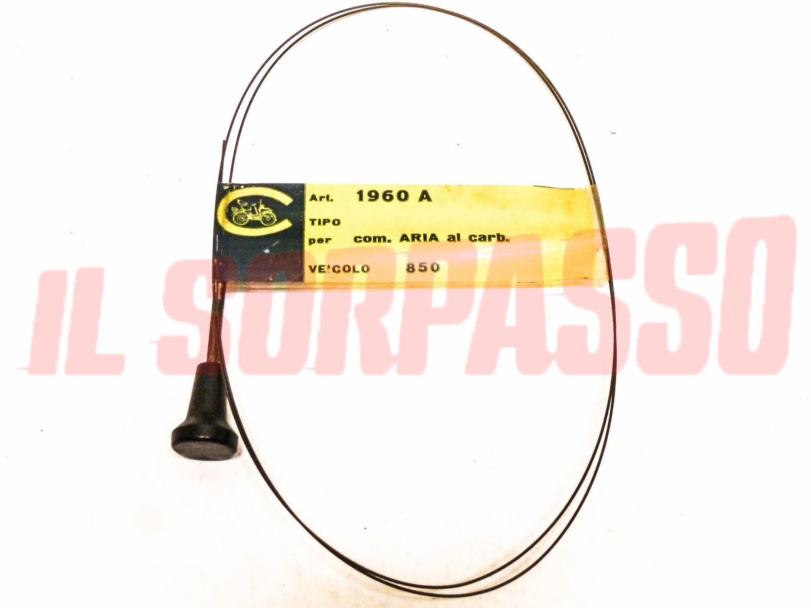 CORDA CAVO COMANDO ARIA AL CARBURATORE FIAT 850 TUTTI TIPI ORIGINALE