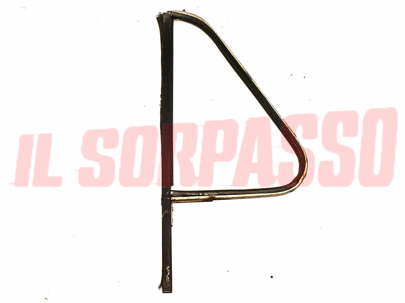 DEFLETTORE SINISTRO FISSO VETRO GUARNIZIONE FIAT 600 850 900 CORIASCO ORIGINALE