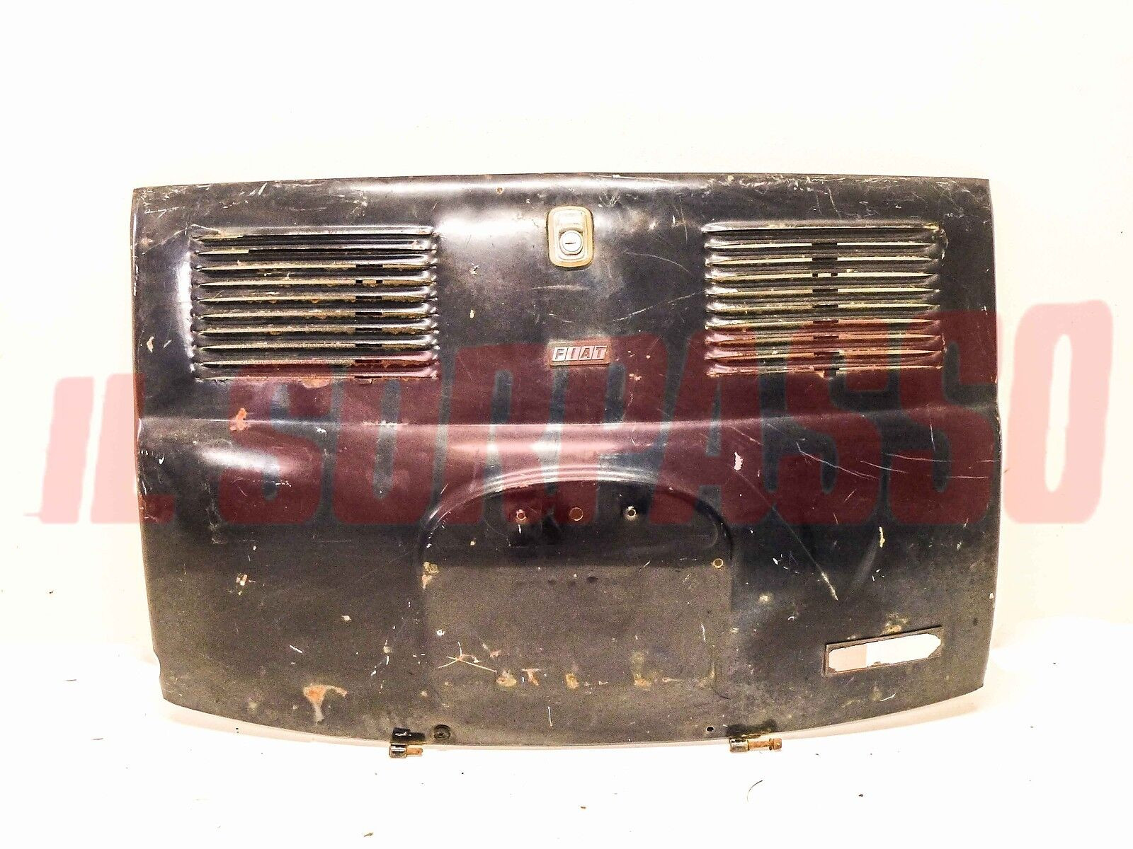 COFANO POSTERIORE MOTORE BAULE FIAT 500 N D F 1 SERIE ORIGINALE BLU