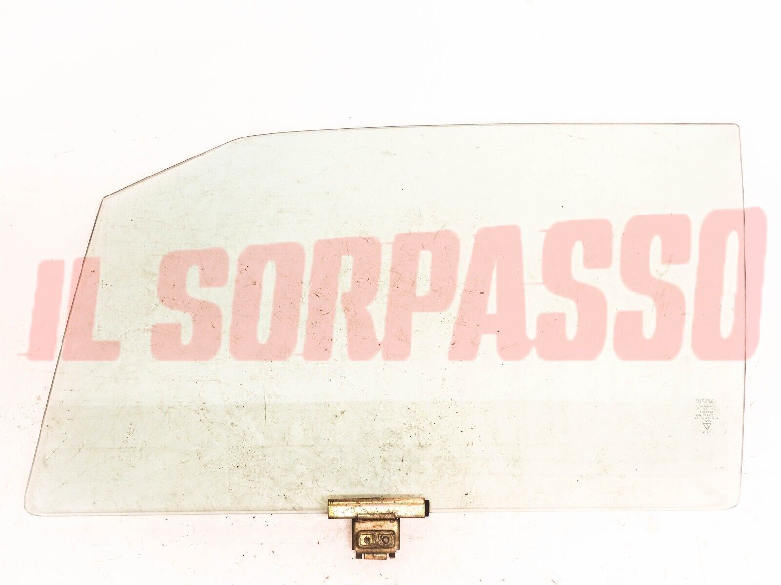 VETRO SCENDENTE SINISTRO + STAFFA ALFA ROMEO ALFETTA GT - GTV ORIGINALE SICURSIV