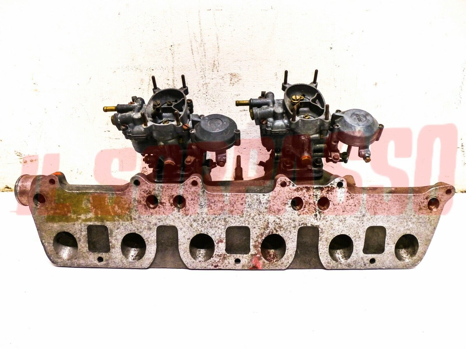 COLLETTORE ASPIRAZIONE + CARBURATORI SOLEX C32PAIA ALFA ROMEO 2600 BERLINA