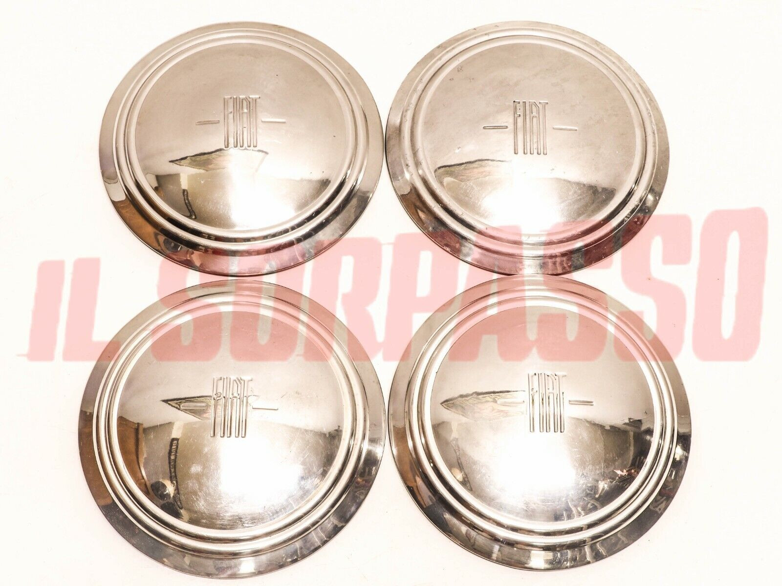 COPPE RUOTA BORCHIE CERCHI FIAT 1100 103 1 SERIE BAULETTO ORIGINALI