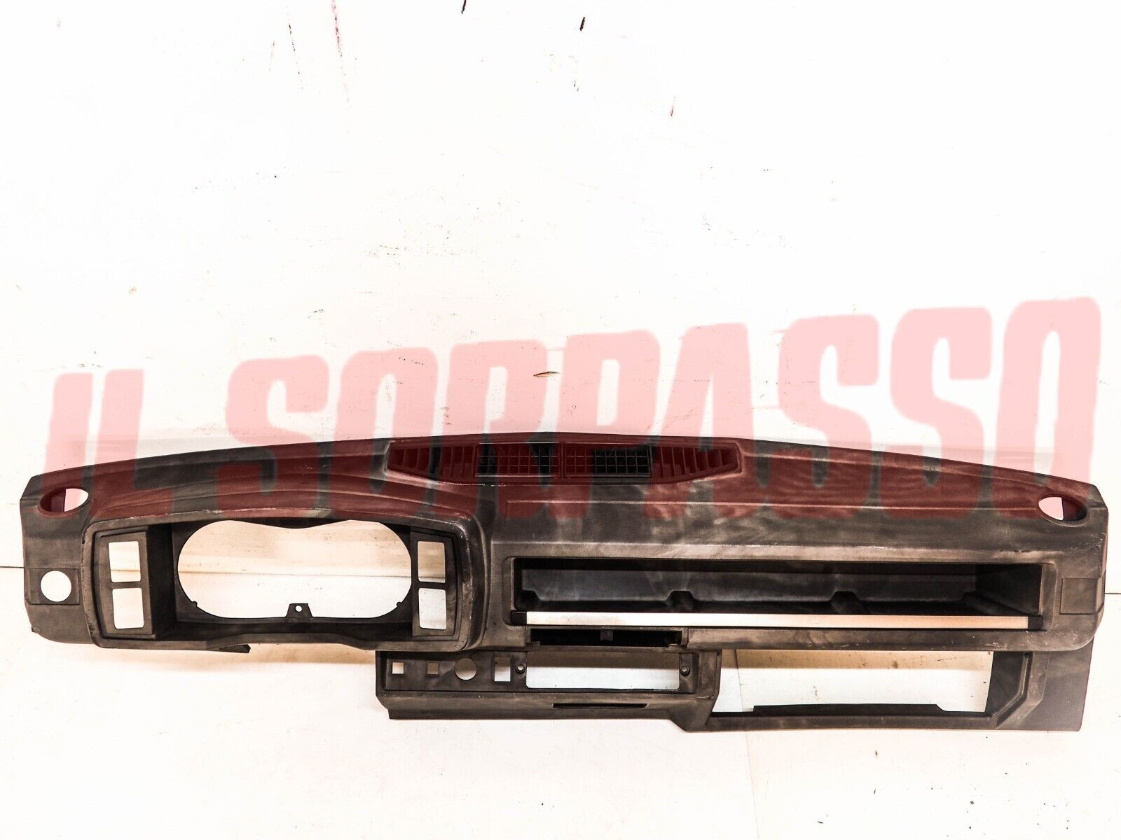 PLANCIA RIVESTIMENTO CRUSCOTTO STRUMENTI + CASSETTO FIAT 128 C CL ORIGINALE