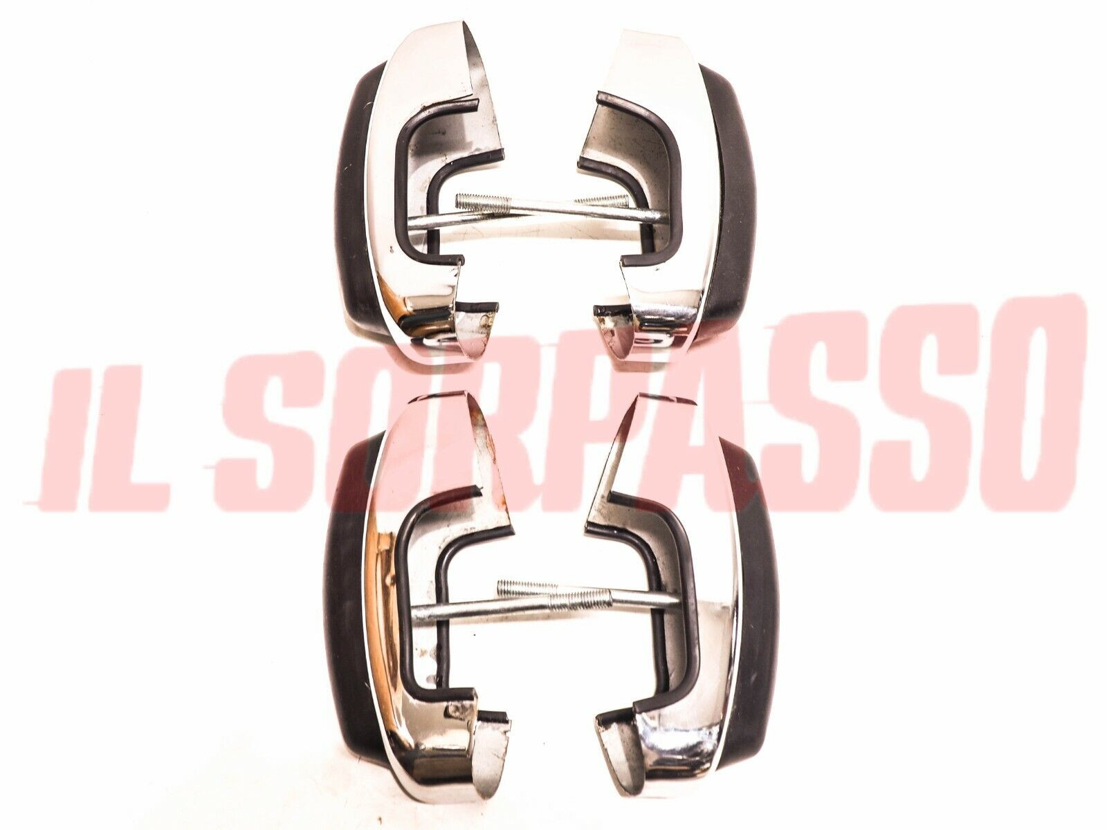 ROSTRI PARAURTI ANTERIORE + POSTERIORE FIAT 126 1 SERIE ORIGINALI VERSIONE ALTI