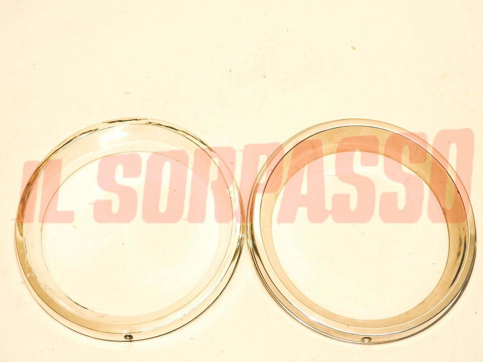 CERCHI CORNICI FARO DESTRO SINISTRO AUTOBIANCHI A112 ABARTH 1 SERIE PLASTICA