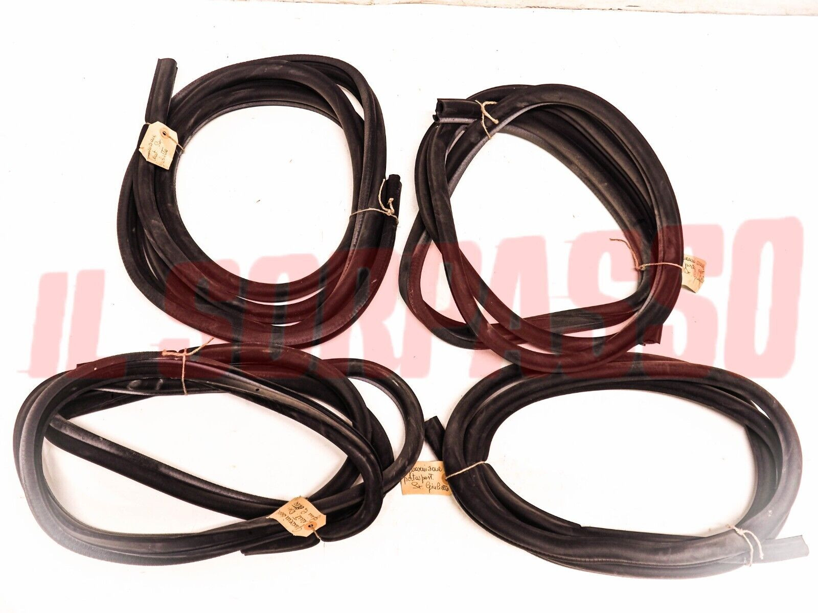 GUARNIZIONI VANO PORTA ANTERIORI + POSTERIORI A.R GIULIETTA 1977 / 85 ORIGINALI