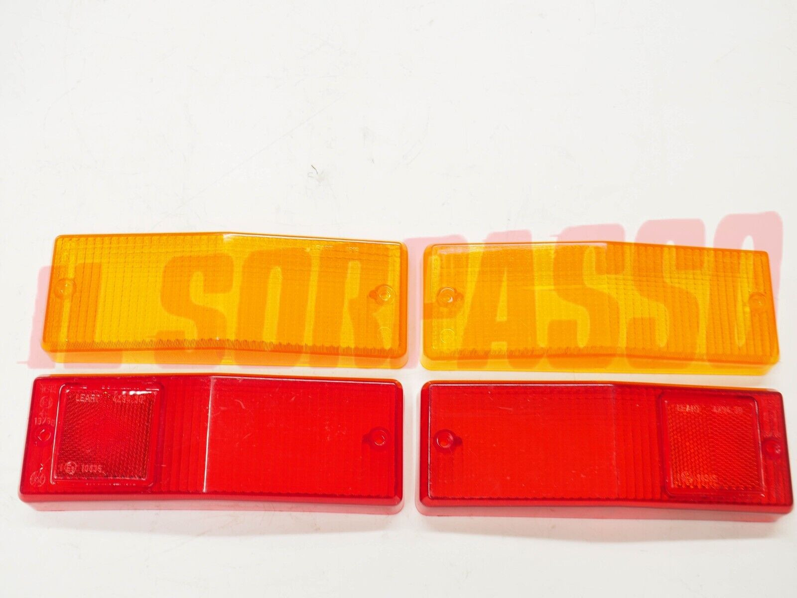 PLASTICHE FANALI POSTERIORI DESTRO SINISTRO FIAT 124 BERLINA ULTIMO TIPO LEART