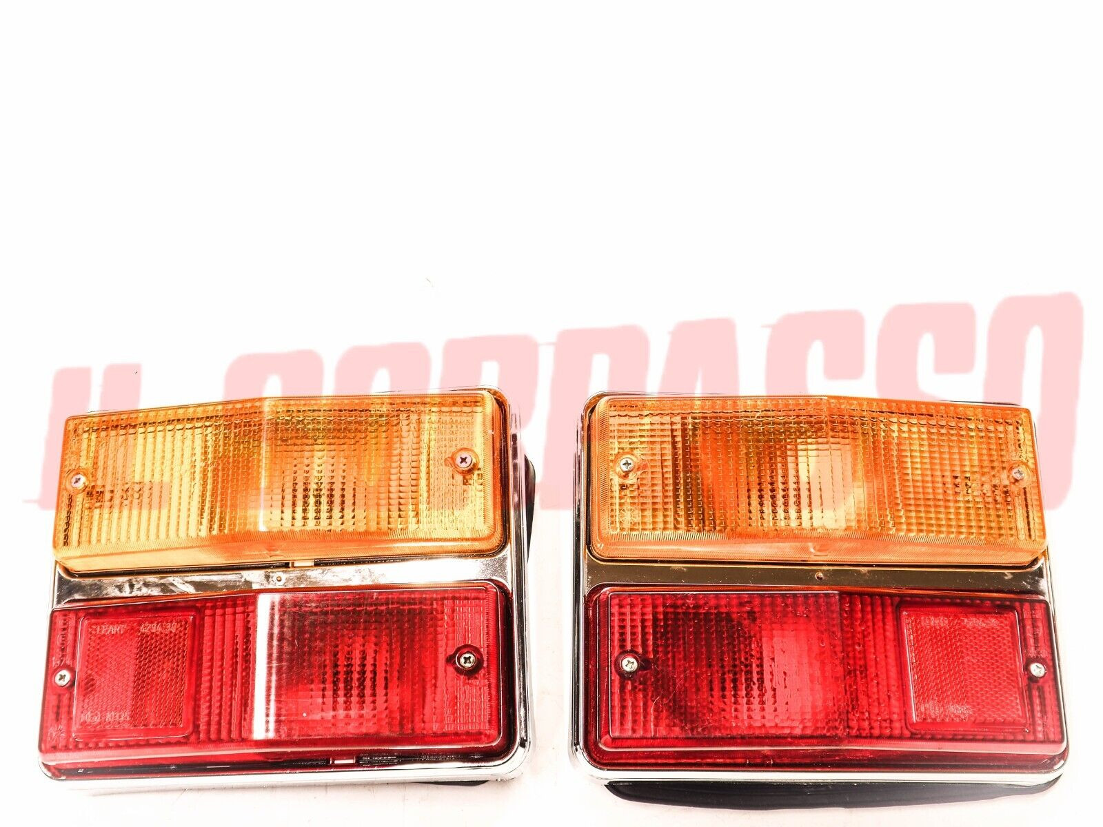 FANALI POSTERIORI DESTRO SINISTRO GUARNIZIONI FIAT 124 BERLINA ULTIMO TIPO LEART