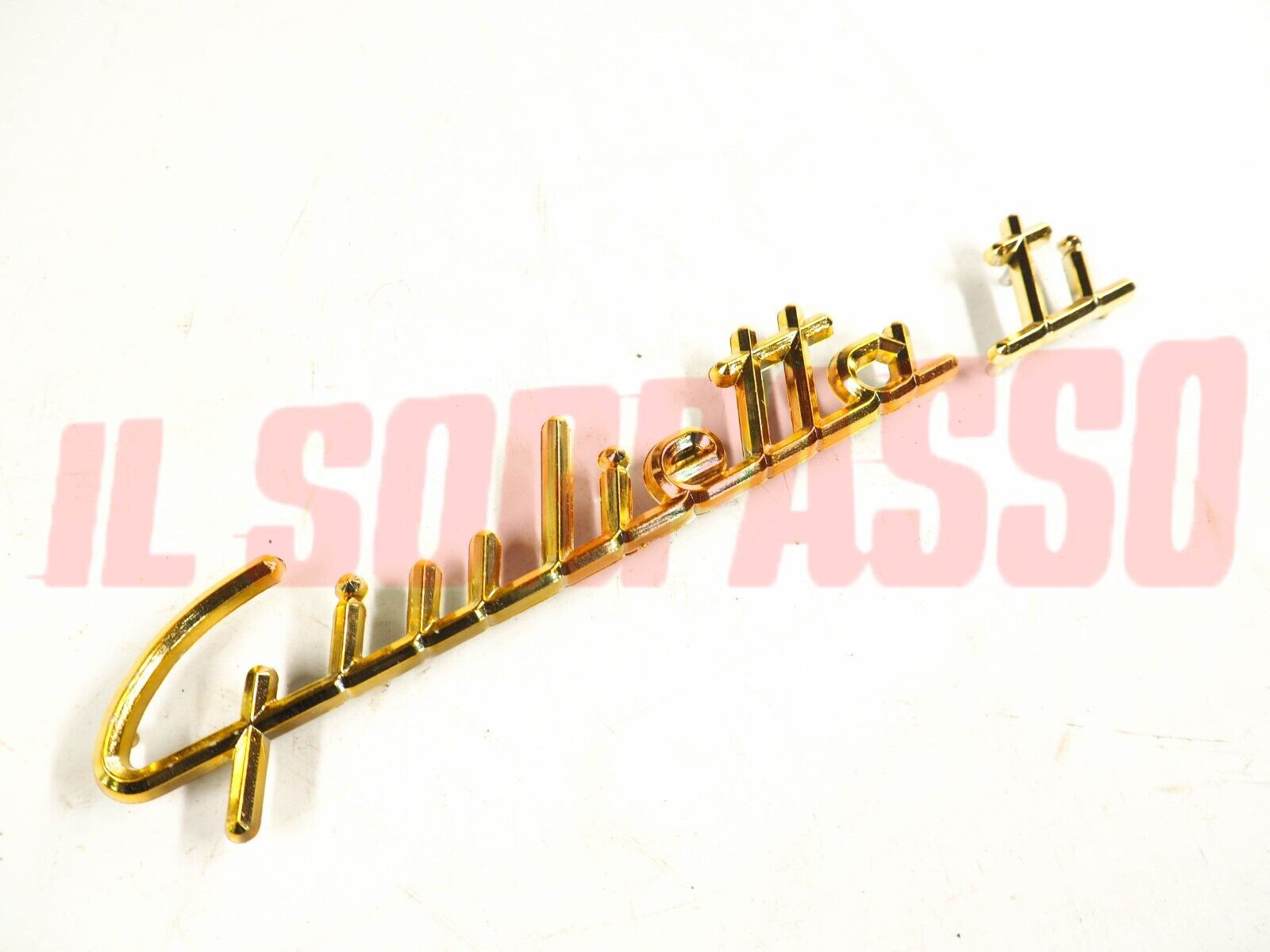 SCRITTA SIGLA COFANO POSTERIORE ALFA ROMEO GIULIETTA TI IN PLASTICA DORATA