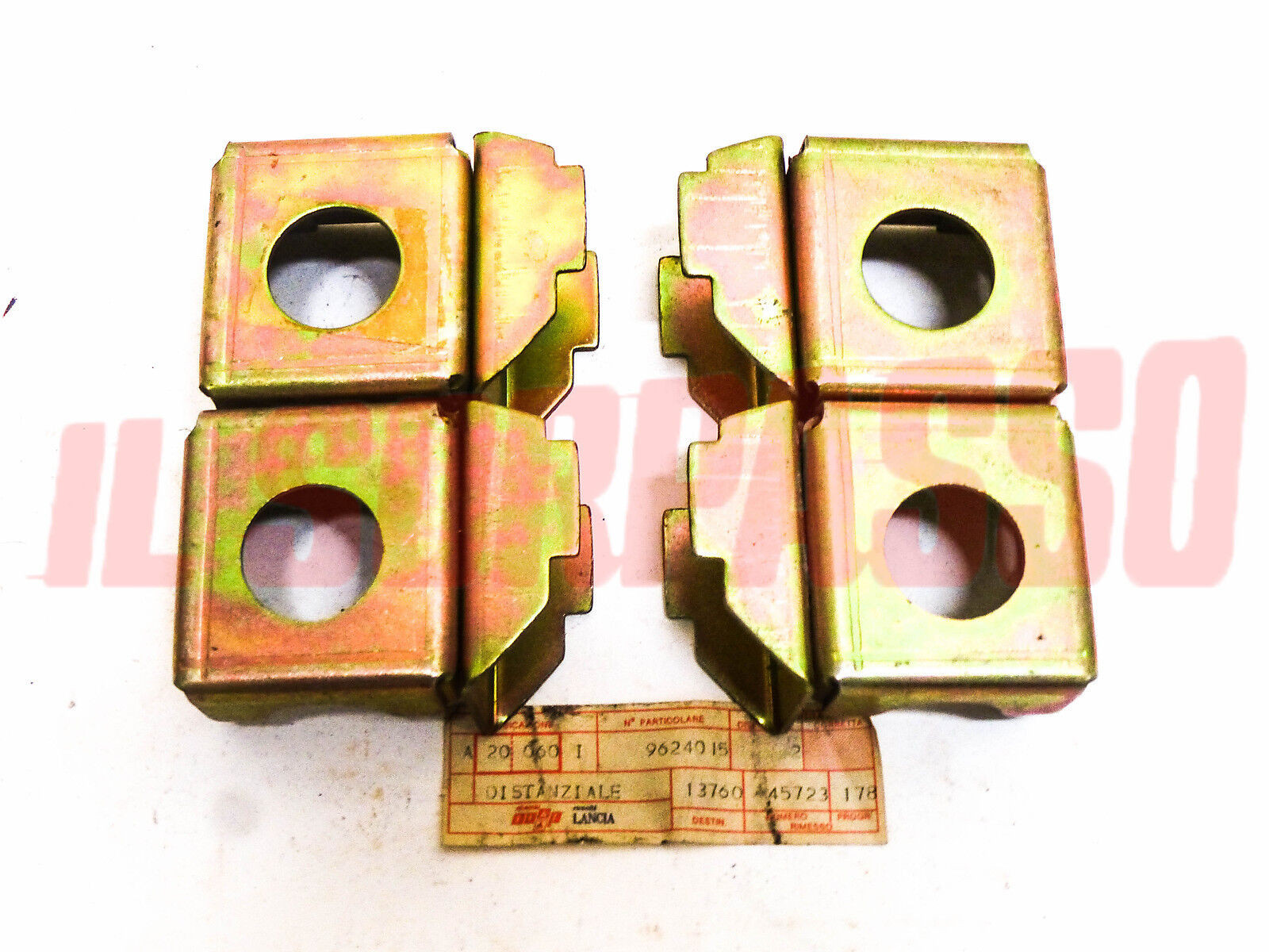 DISTANZIALI PARAURTI ANTERIORE + POSTERIORE FIAT 850 900 T FAMILIARE PULMINO