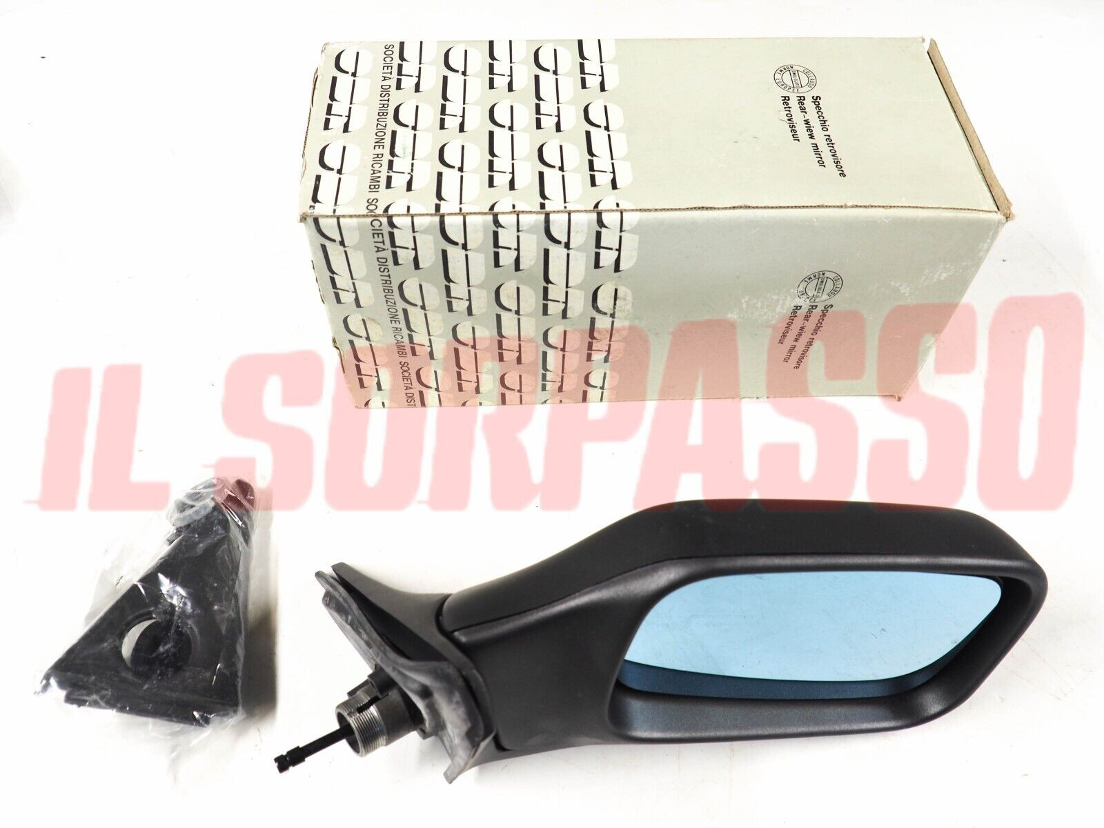 SPECCHIO SPECCHIETTO RETROVISORE SINISTRO ALFA ROMEO 75 + TURBO 2 SERIE ORIGINAL