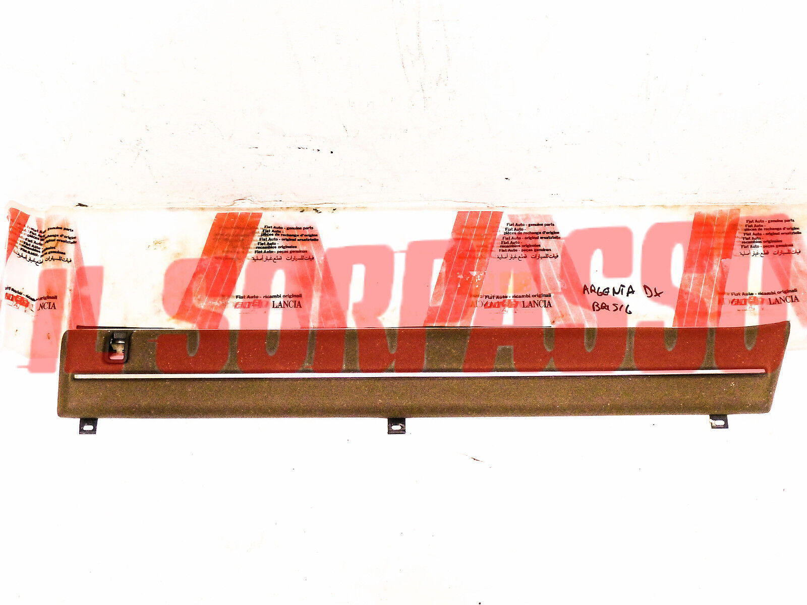 EBANISTERIA MARRONE CROMATURA PROFILO PANNELLO PORTA POSTER DESTRA FIAT ARGENTA