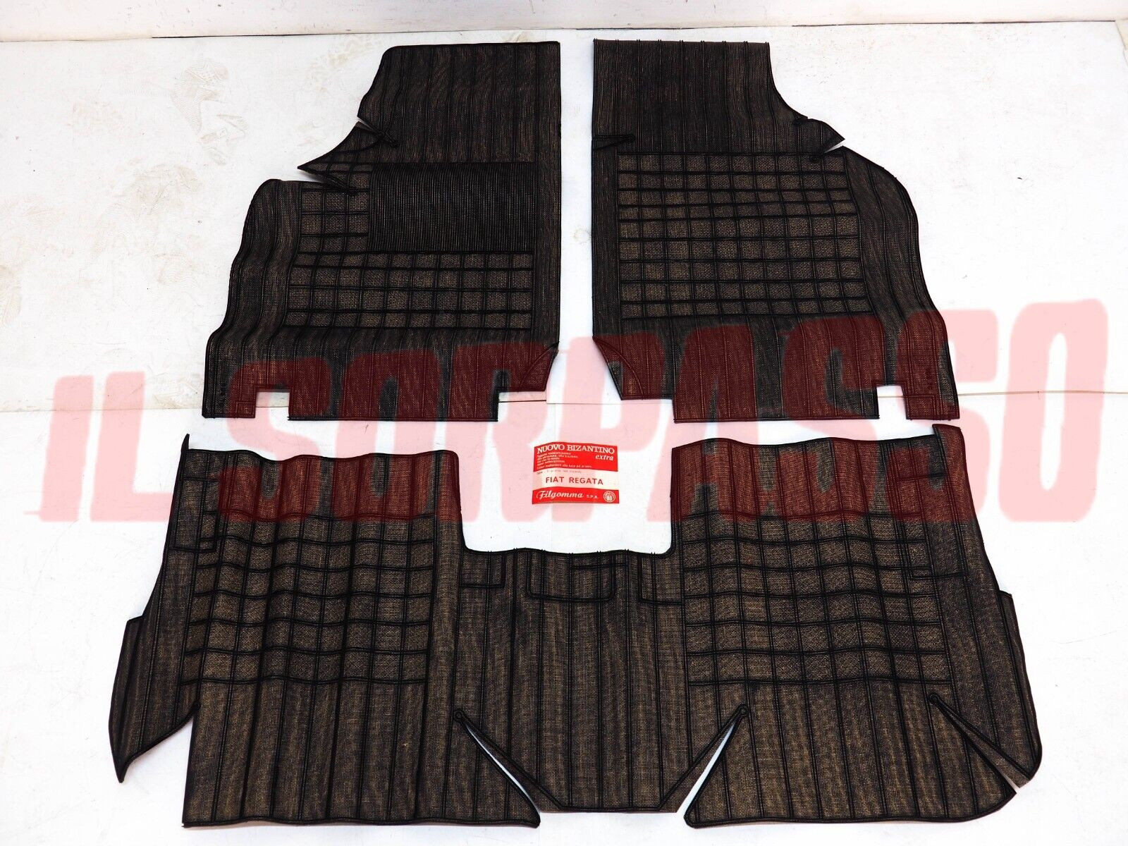 SOPRA TAPPETI IN GOMMA MARRONI E NERI FIAT REGATA ORIGINALI FILGOMMA