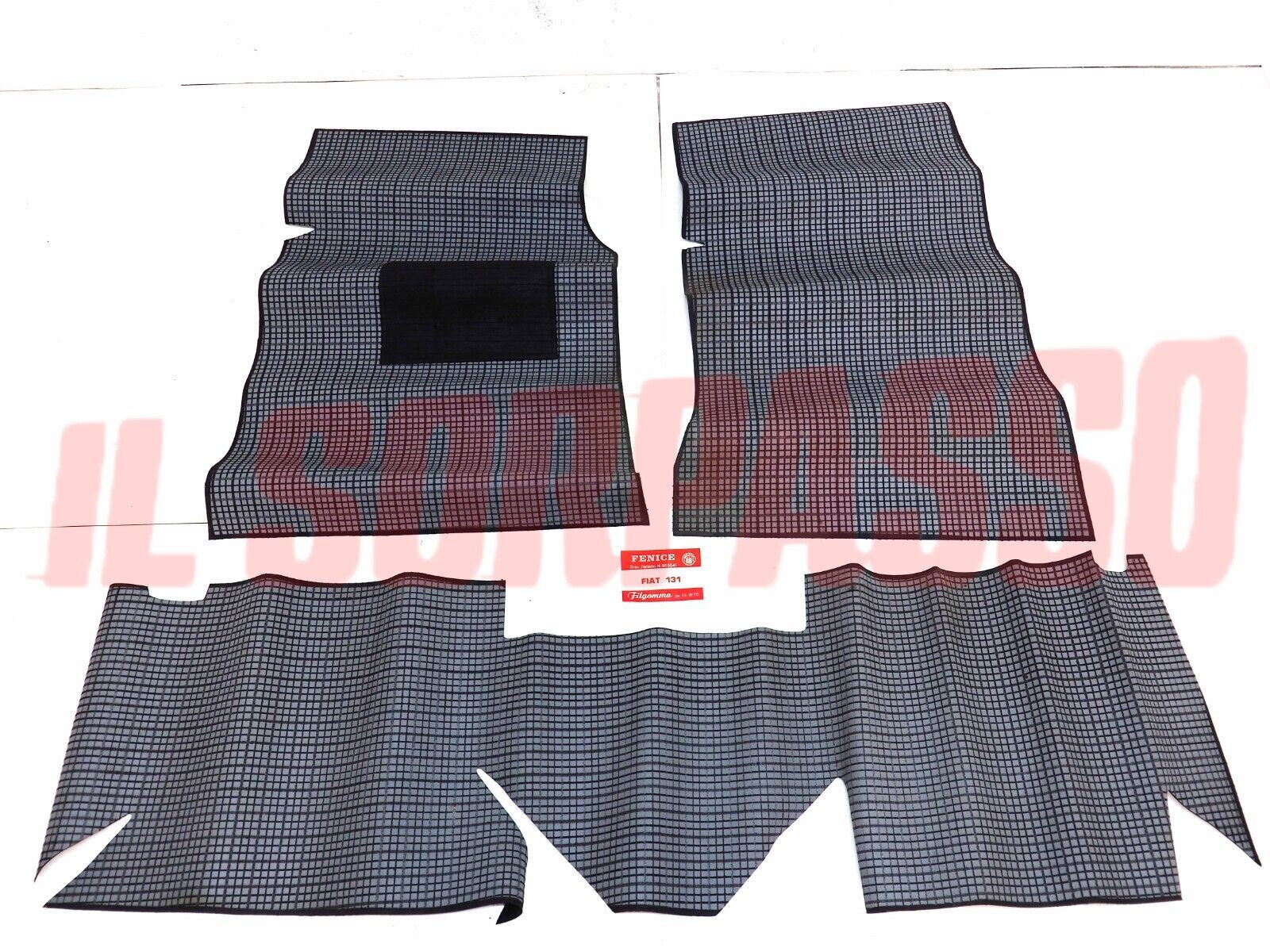 TAPPETI GRIGI E NERI FIAT 131 MIRAFIORI 1.3 1.6 RALLY ABARTH ORIGINALI FILGOMMA