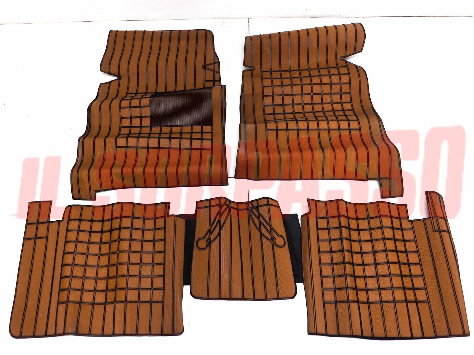 TAPPETI ROSSI E NERI FIAT 131 MIRAFIORI 1.3 1.6 RALLY ABARTH ORIGINALI FILGOMMA