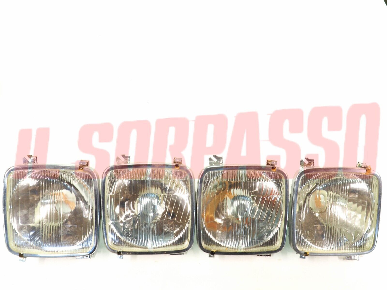 GRUPPI OTTICI FANALI FIAT IVECO AUTOBUS 370 ORIGINALI ELMA ( SIMILI A FIAT 125 )