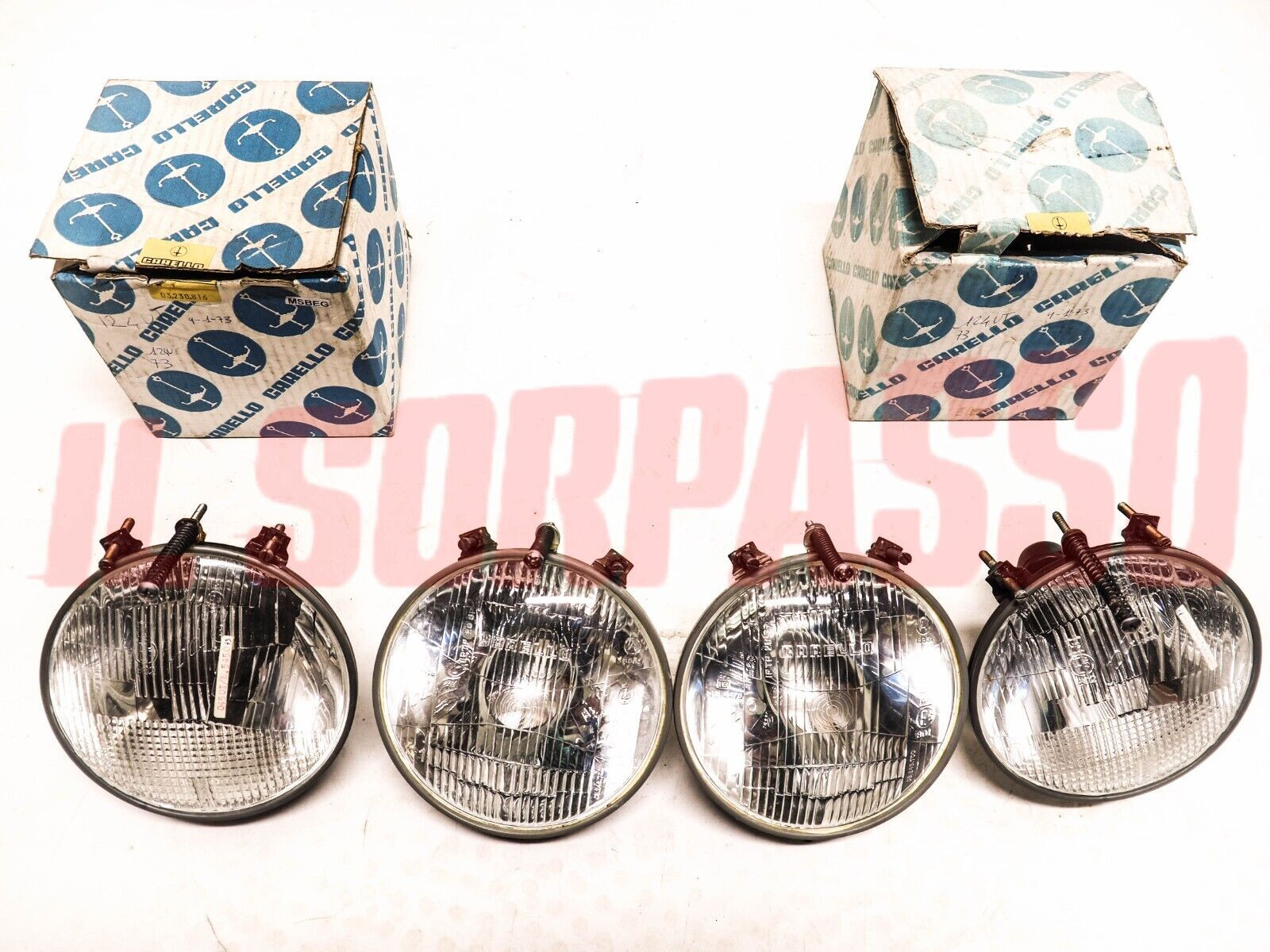 GRUPPI OTTICI FANALI FARI ALFA ROMEO ALFETTA BERLINA 1800  cc ORIGINALI CARELLO