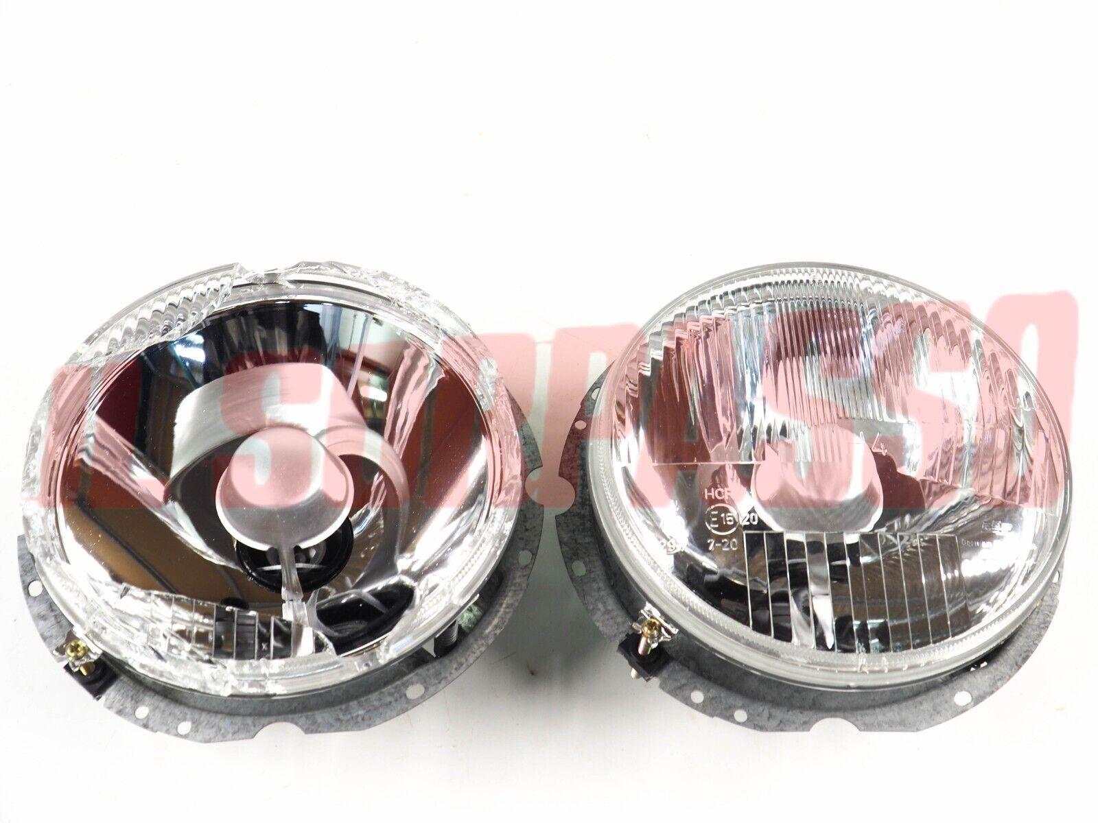 GRUPPI OTTICI FANALI GHIERE FARI VOLKSWAGEN CADDY MK1 (UNO CON VETRO ROTTO)  H4