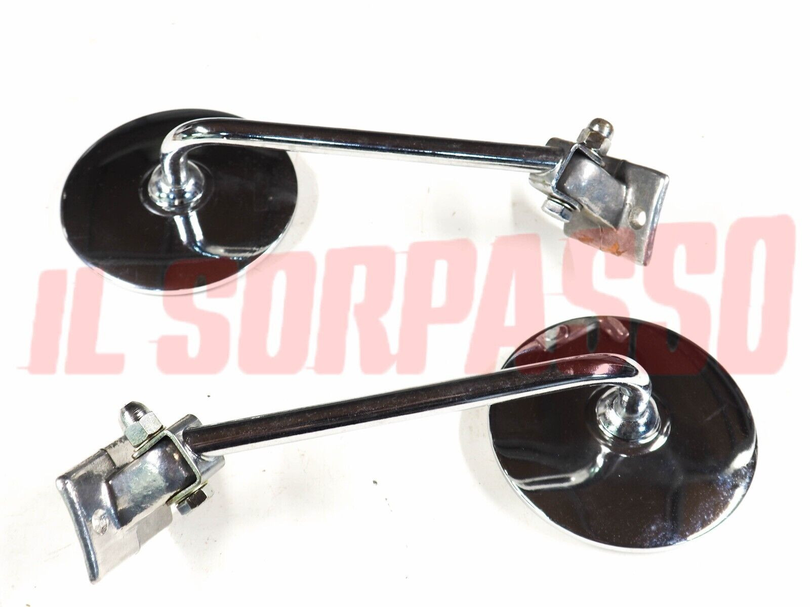 SPECCHI RETROVISORI DESTRO SINISTRO CROMAT FIAT 600 850 T PULMINO 238 CAMPAGNOLA