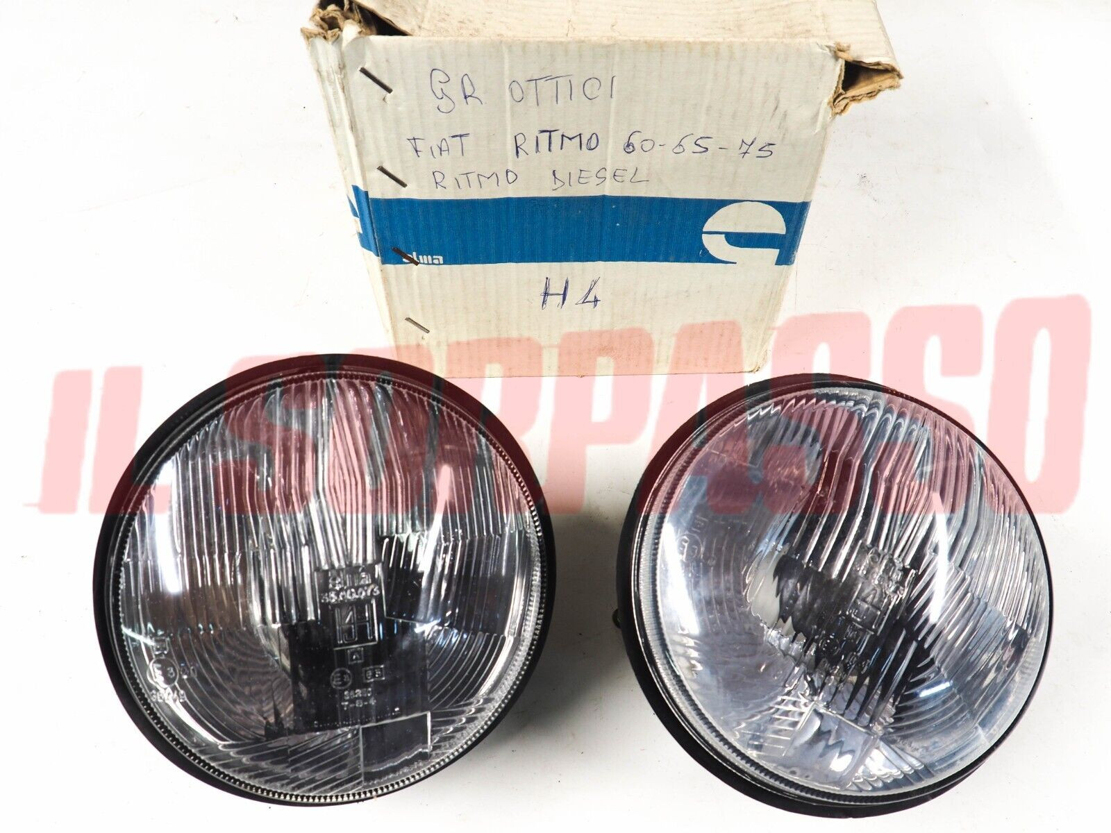 GRUPPI OTTICI FANALI SEDI FARO GUARNIZIONI FIAT RITMO 105 125 TC ABARTH ELMA H4
