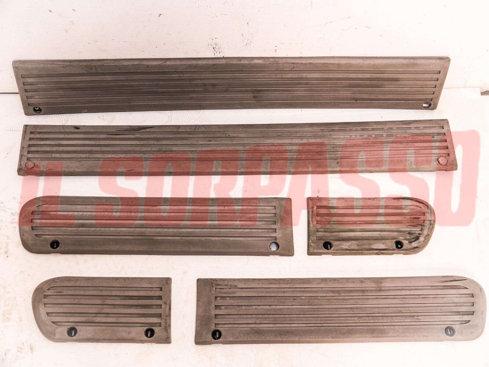 MODANATURE PORTE + PARAFANGHI ANTERIORI + POSTERIORI RENAULT 4 R4 ORIGINALI