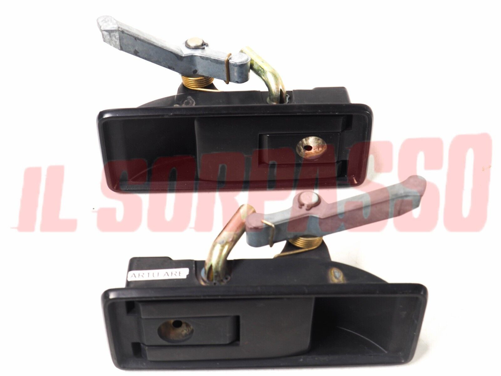 MANIGLIE PORTA DESTRA + SINISTRA LANCIA BETA COUPE - HPE - SPIDER ORIGINALI NERE