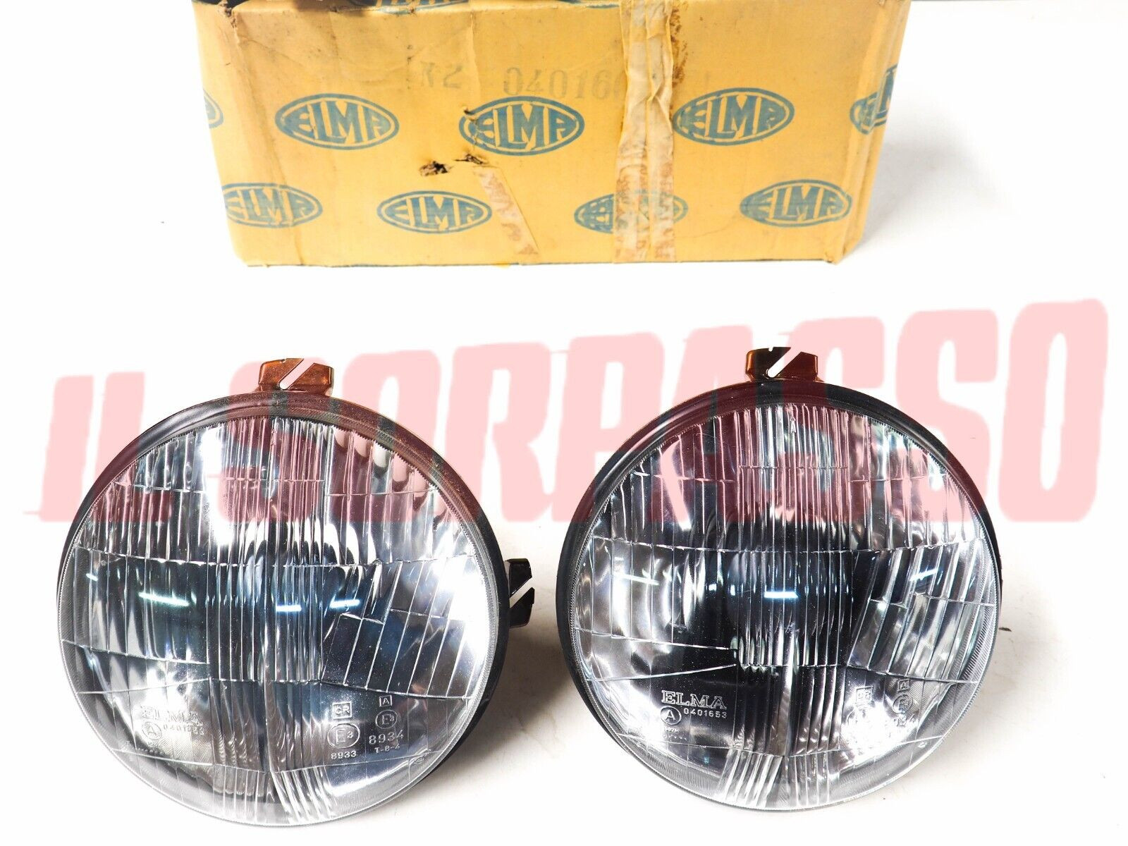 GRUPPI OTTICI FANALI FARI FIAT 128 BERLINA DA APRILE 71  + RALLY ORIGINALI ELMA