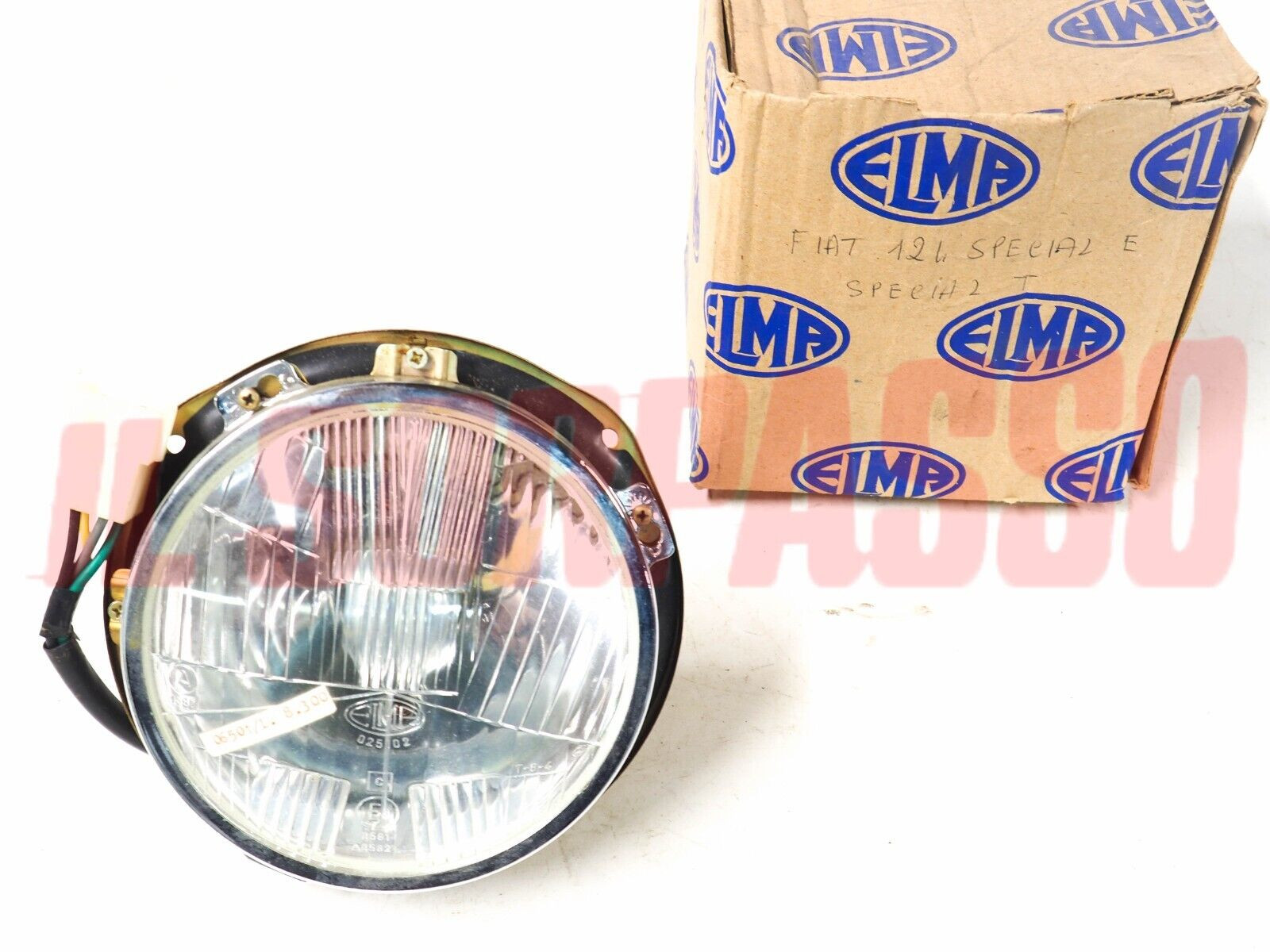 GRUPPO OTTICO FANALE TAZZA FARO C OSCURATORE FIAT 124 SPECIAL TI FINO 06.72 ELMA