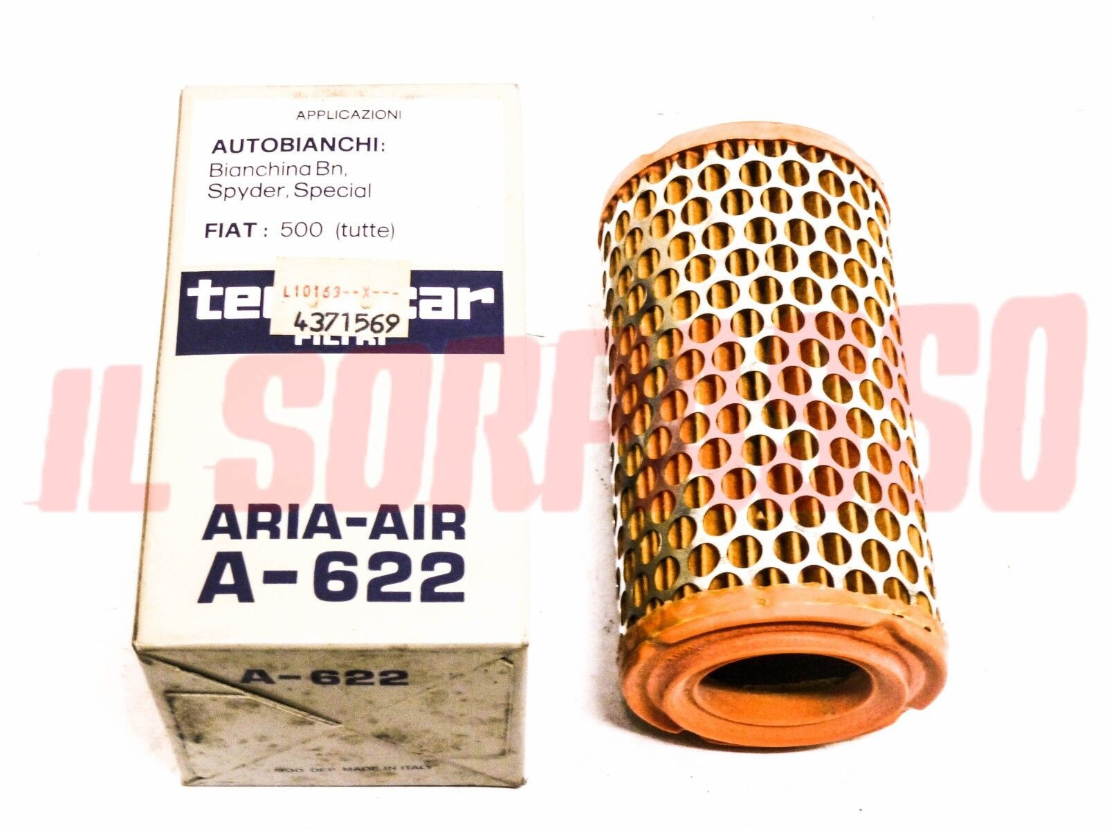 FILTRO ARIA FIAT 500 N D F L R BIANCHINA BERLINA TRASFORMABILE SPIDER 4371569