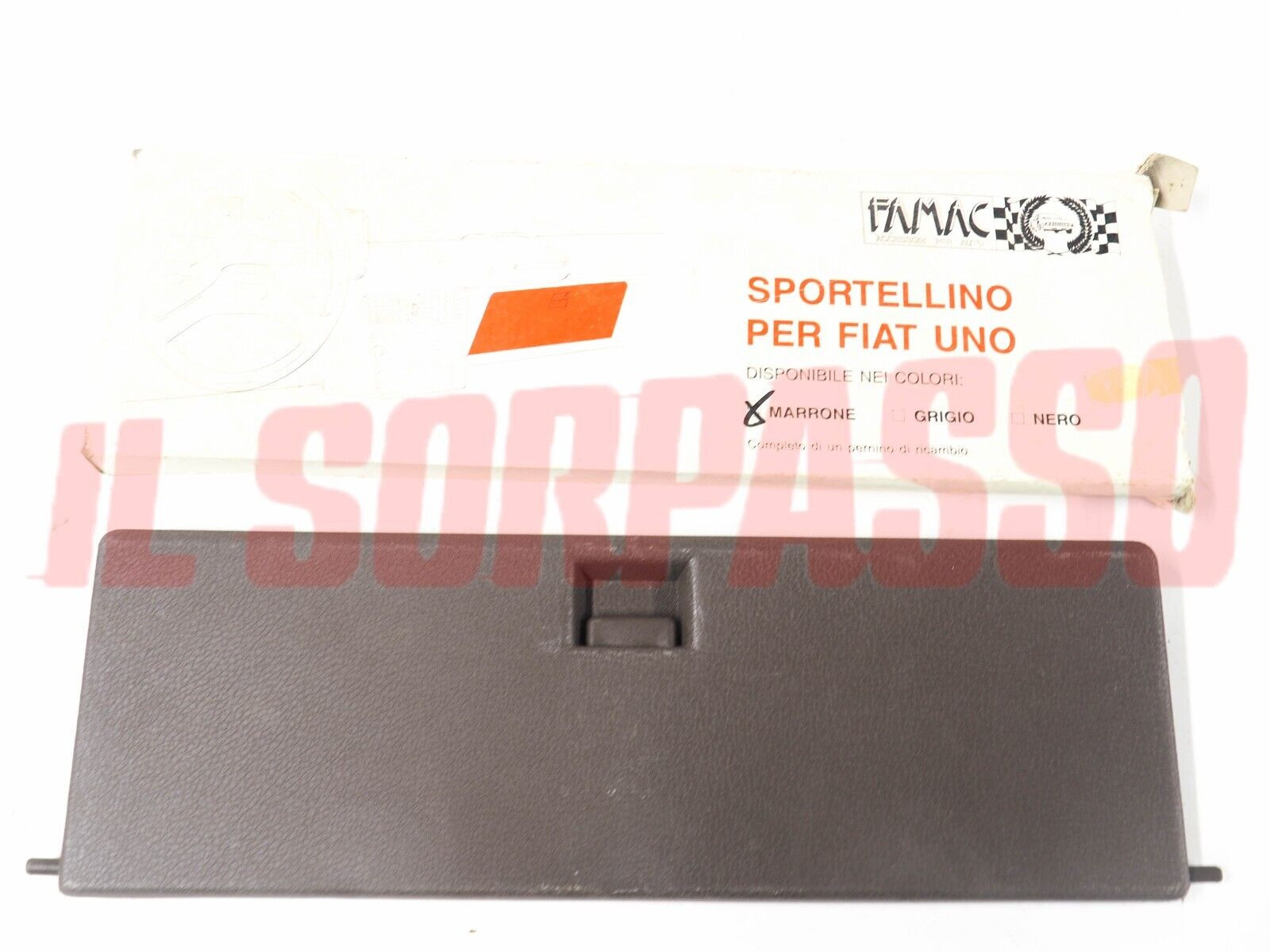 SPORTELLO CASSETTO PORTAOGGETTI CRUSCOTTO FIAT UNO MARRONE