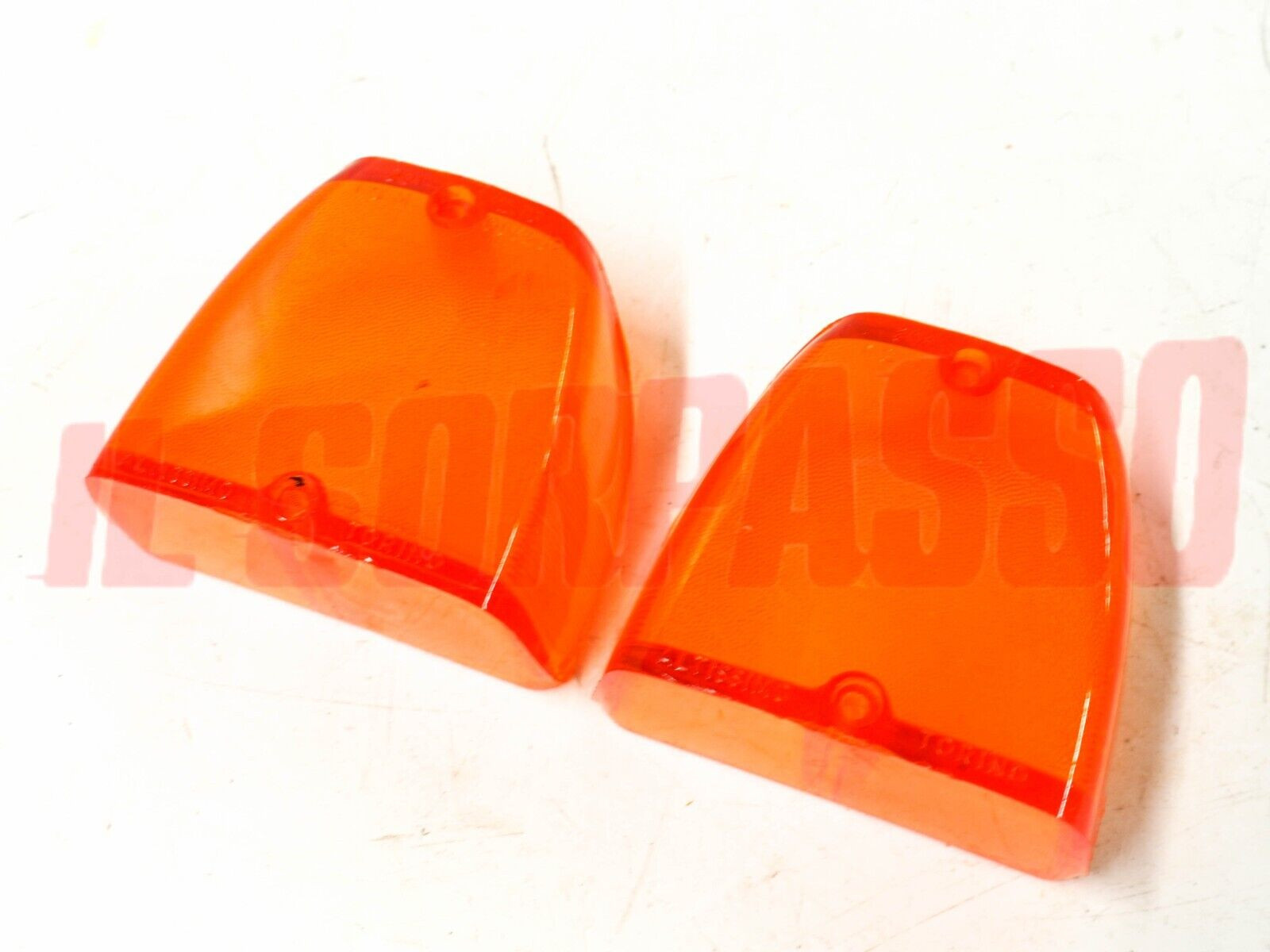 PLASTICHE FANALI FARI POSTERIORI ARANCIO FIAT 1400 - 1900 BERLINA ALTISSIMO