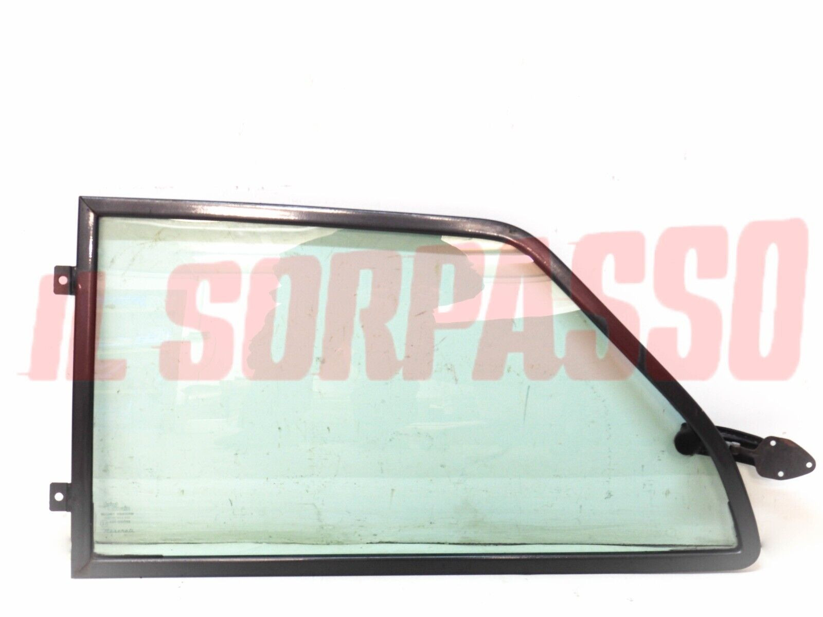 VETRO VOLETTO POSTERIORE SINISTRO MANIGLIA CORNICE SANA MASERATI BITURBO VERDE