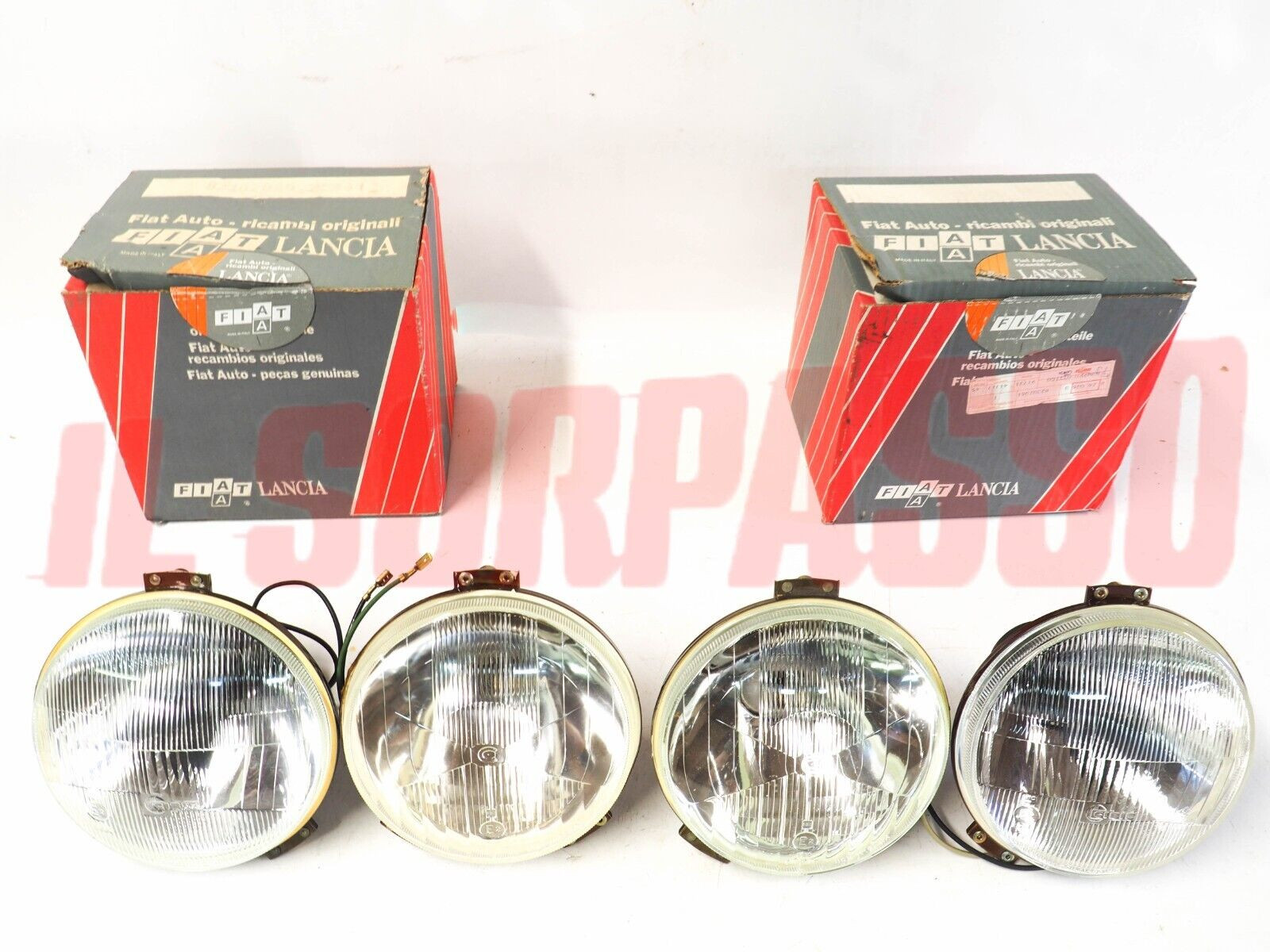 GRUPPI OTTICI FANALI FARI LANCIA BETA COUPE  SPIDER ULTIMA SERIE ORIGINALI CIBIE