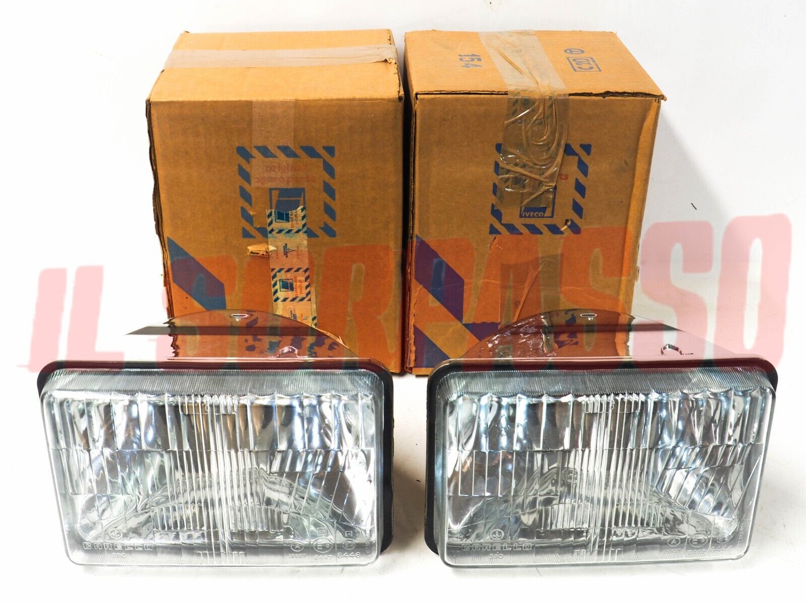 GRUPPI OTTICI FANALI FARI FIAT AUTOCARRO IVECO 190 ORIGINAL CARELLO NO POSIZIONE