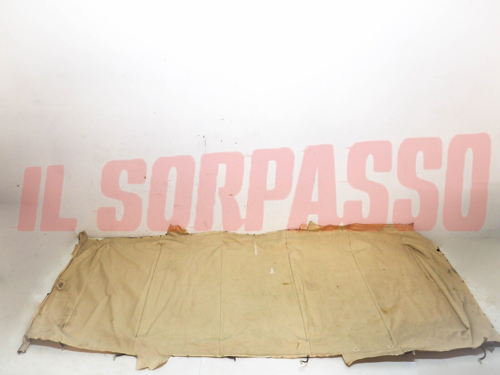 CIELO STOFFA PADIGLIONE TETTO INTERNO + ARCHI FERRI FIAT 900 E PANORAMA PULMINO