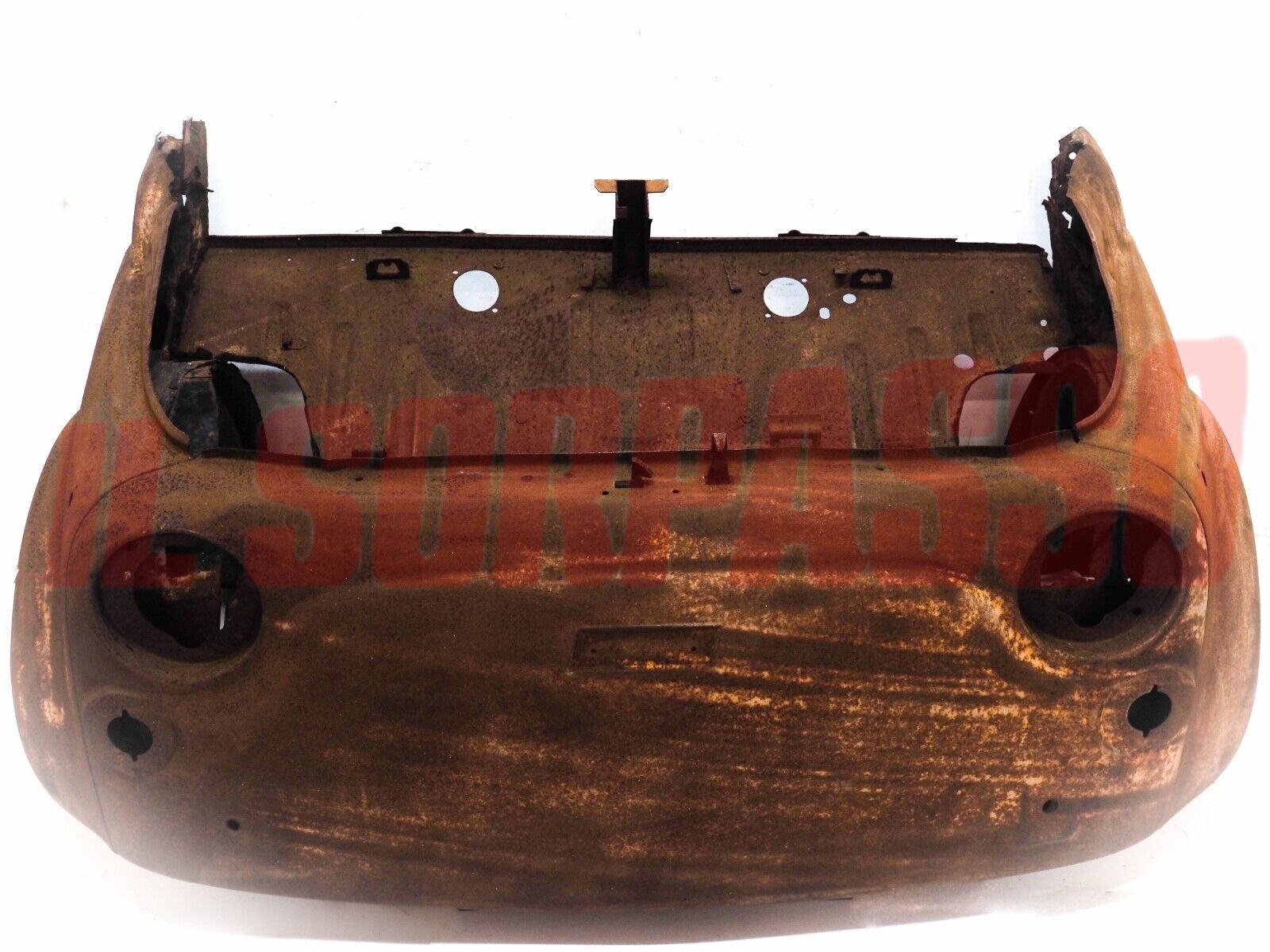 MUSO COMPLETO FRONTALE PARAFANGHI VASCA PASSARUOTA FIAT 500 R ORIGINALE