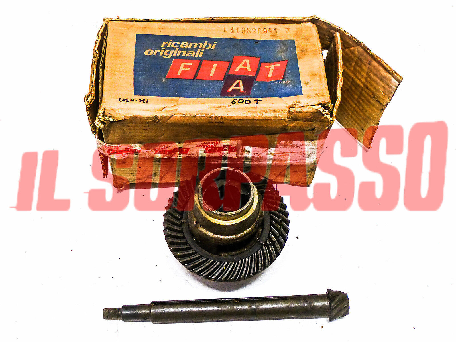 GRUPPO DIFFERENZIALE COMPLETO COPPIA CONICA FIAT 600 T PULMINO FURGONE ORIGINALE