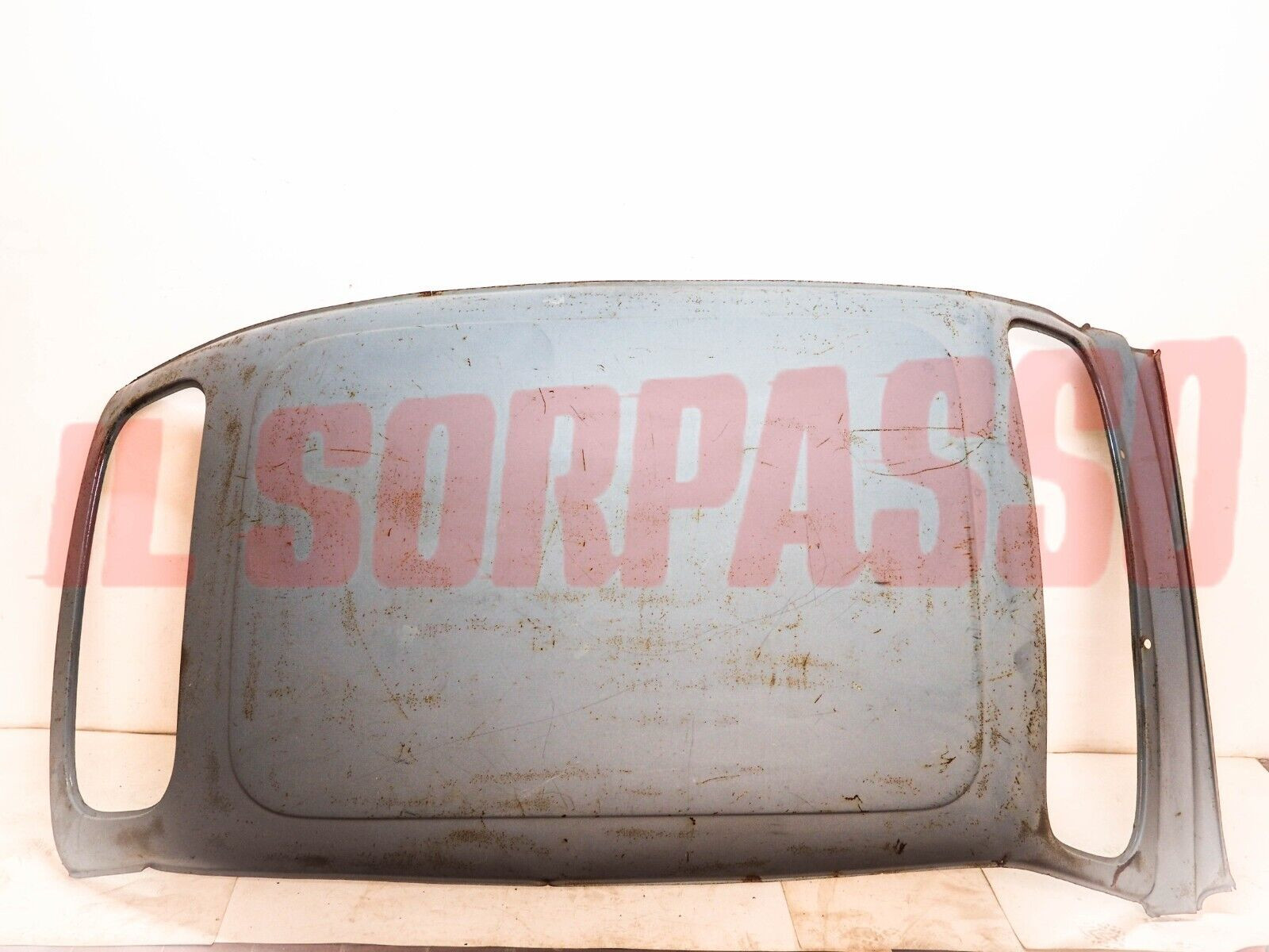 TETTO PADIGLIONE CIELO GIRO PARABREZZA LUNOTTO FIAT 600 D - 750 ORIGINALE