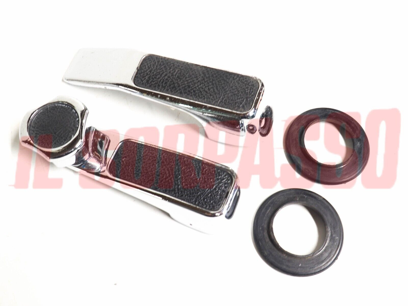 MANIGLIA ALZAVETRO  + APRIPORTA + ROSETTE A.R GIULIA GT DUETTO 2 SERIE ORIGINALI