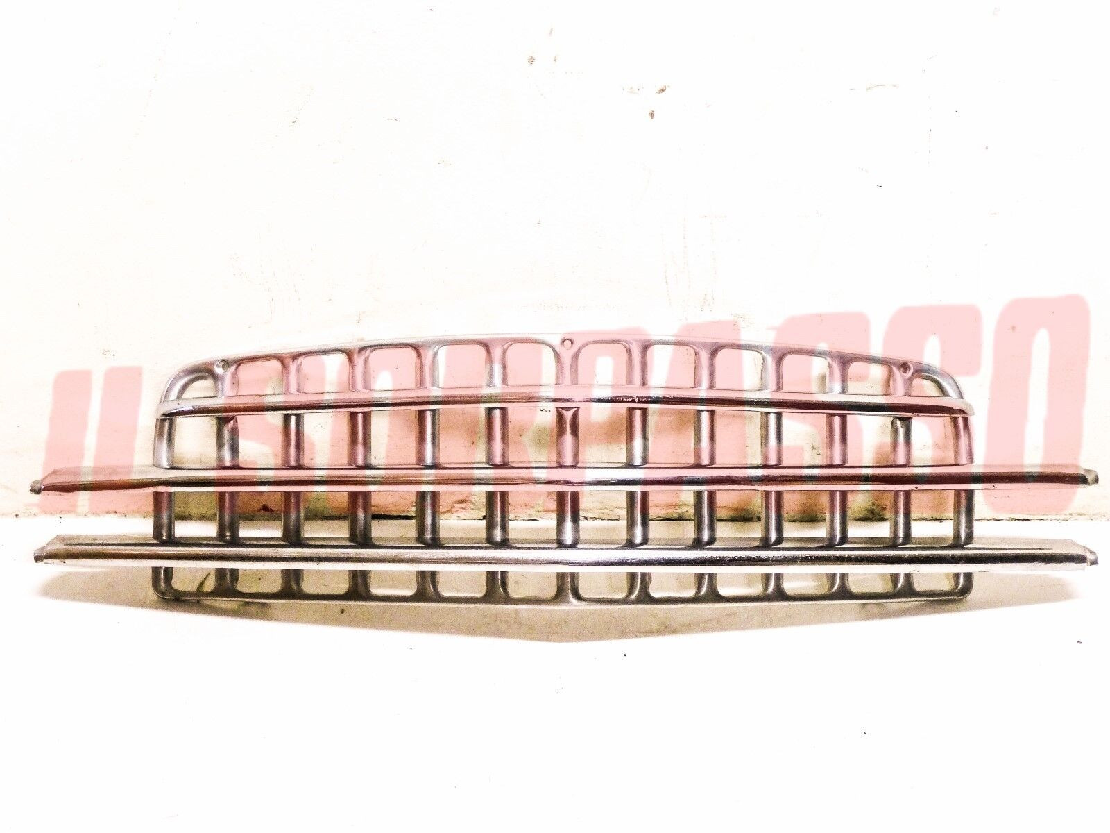 MASCHERINA GRIGLIA FRONTALE + BAFFI FIAT 1400 BERLINA CABRIO ORIGINALE