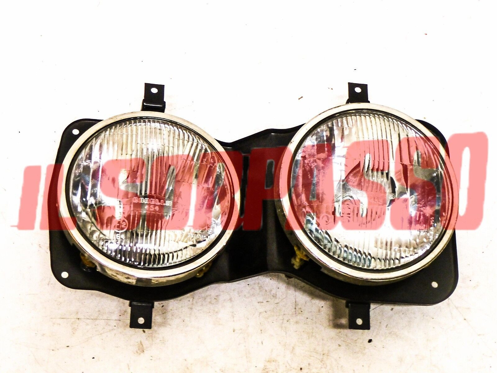 GRUPPI OTTICI FANALI FARI DESTRO CARELLO + TELAIO FIAT 132 ORIGINALI