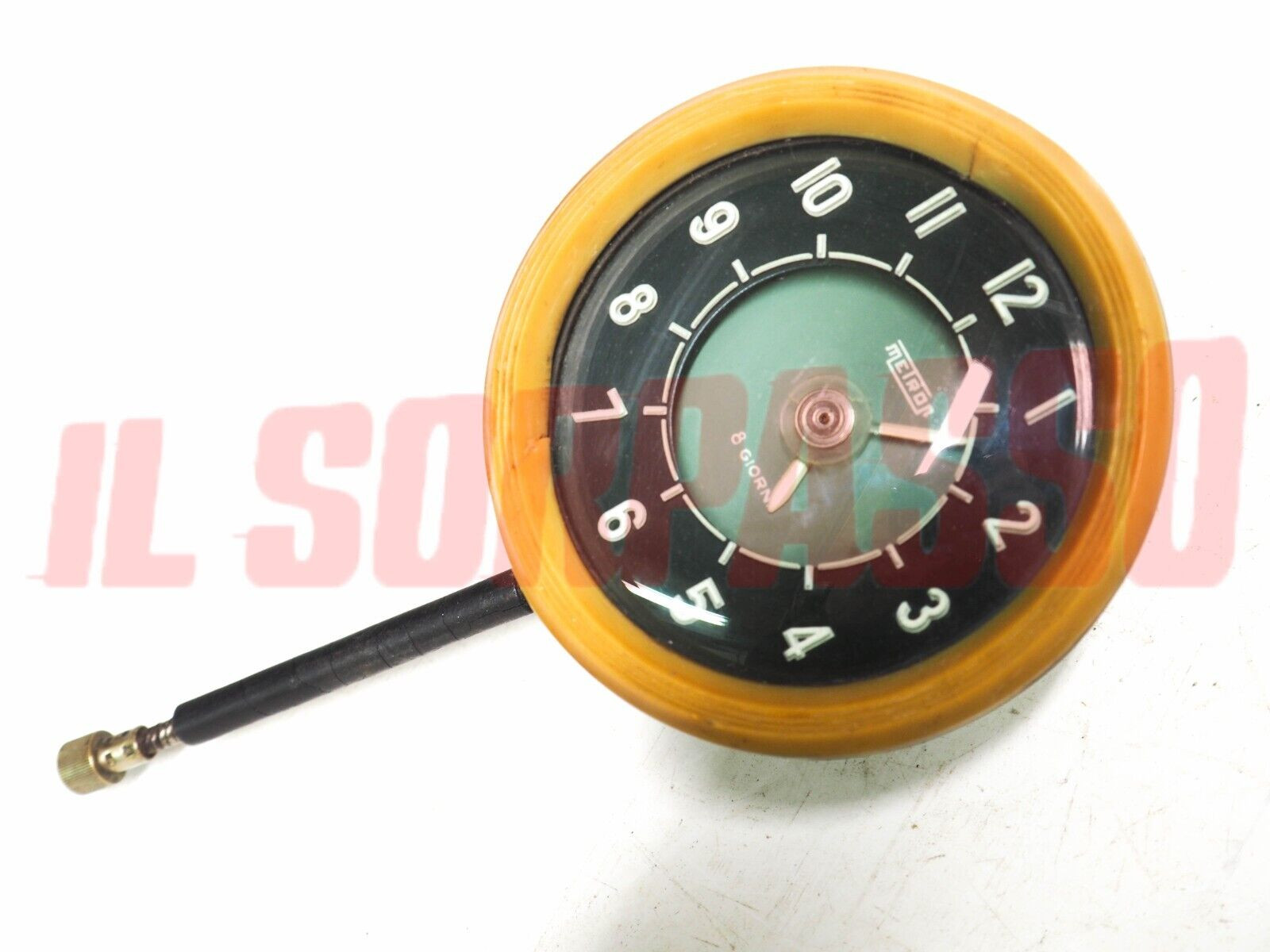 STRUMENTO OROLOGIO METRON 8 GIORNI CRUSCOTTO LANCIA AURELIA B20 B21 B22 ORIGINAL