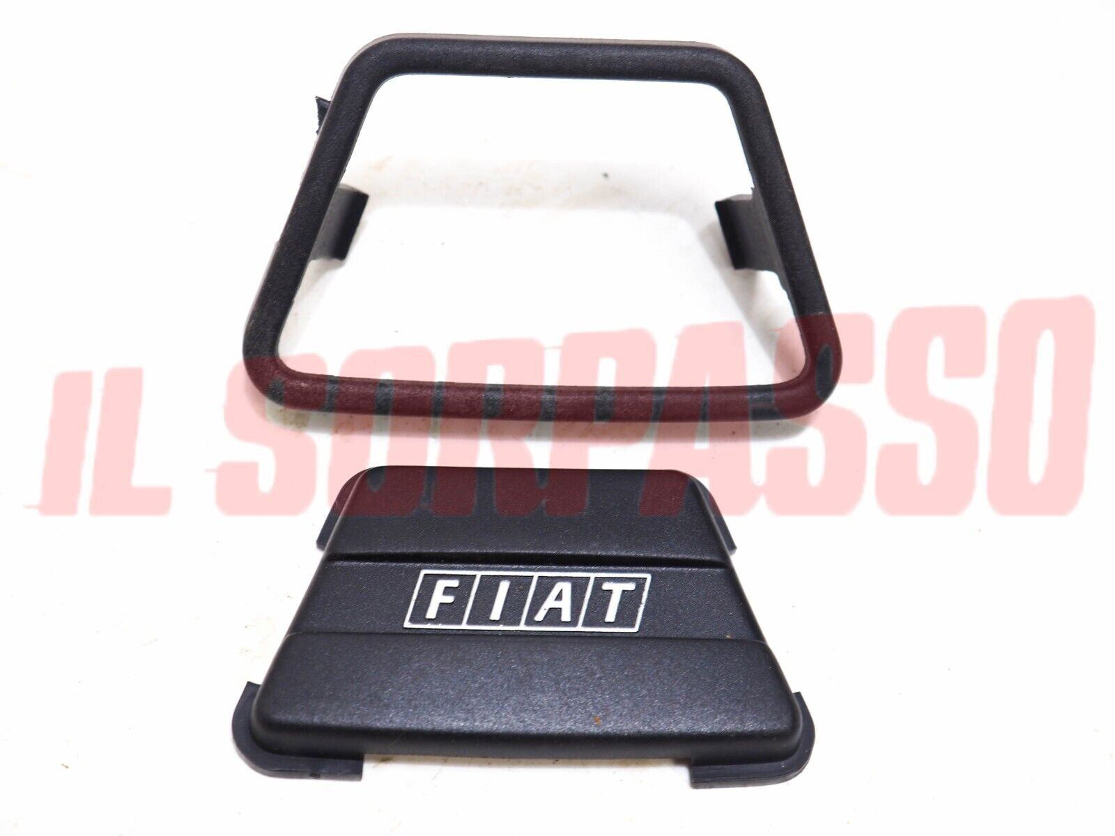 PULSANTE CLACSON  + GHIERA VOLANTE FIAT 128 SPECIAL CAMPAGNOLA 1107 ORIGINALE