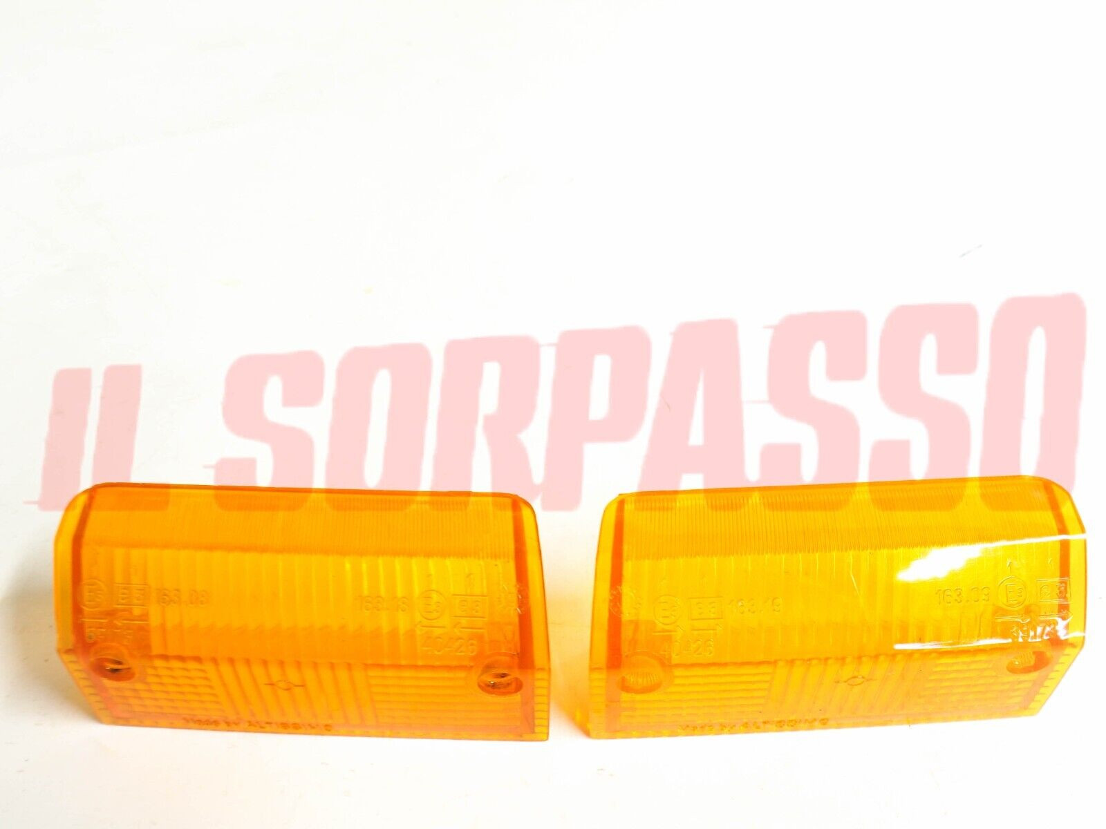 PLASTICHE FANALINI ANTERIORI FRECCE DESTRA SINISTRA AUTOBIANCHI A112 6 7 ABARTH